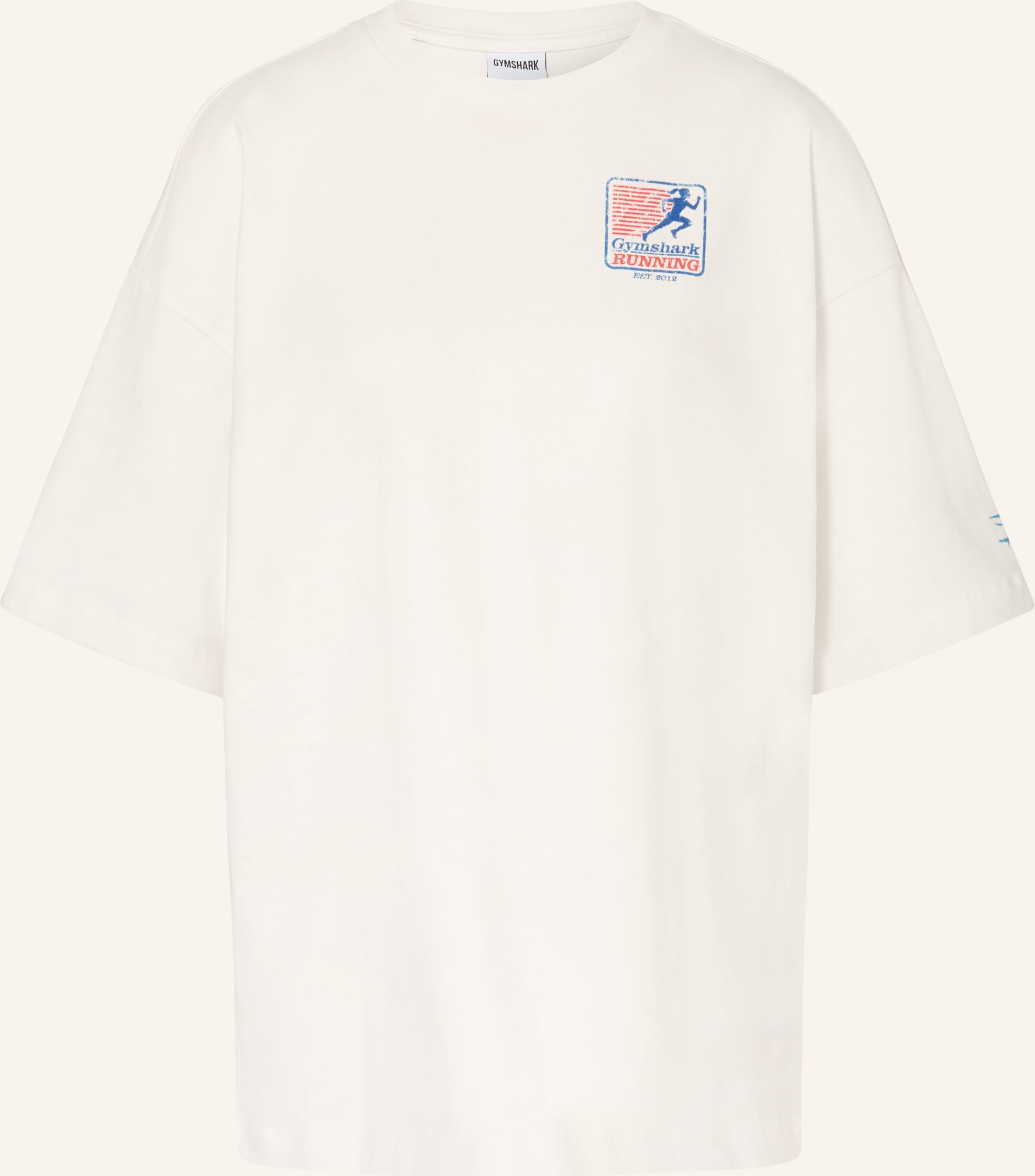 Gymshark T-Shirt Gfx Run Club weiss