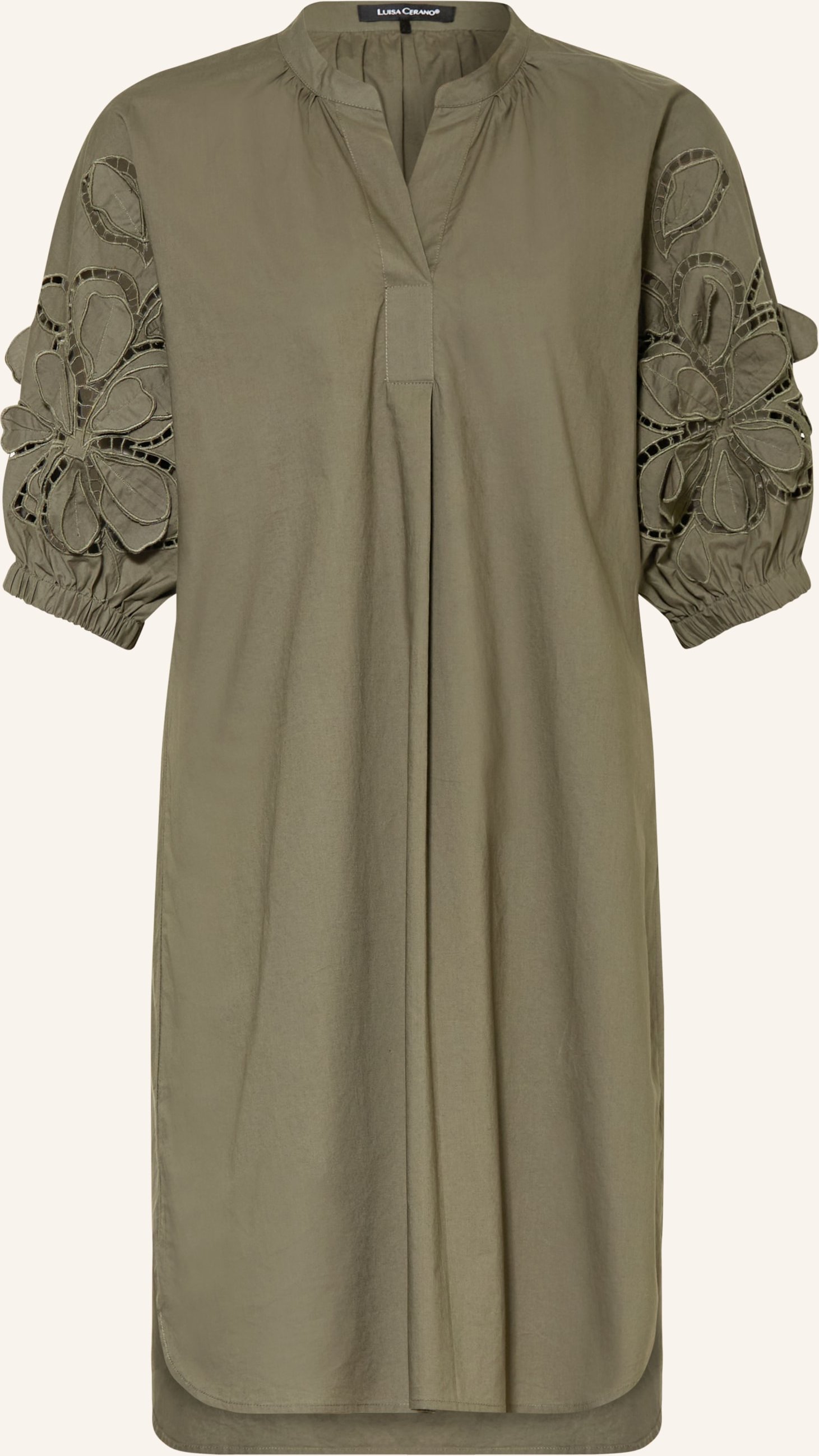 Luisa Cerano Kleid Mit Lochspitze Und 3/4-Arm gruen