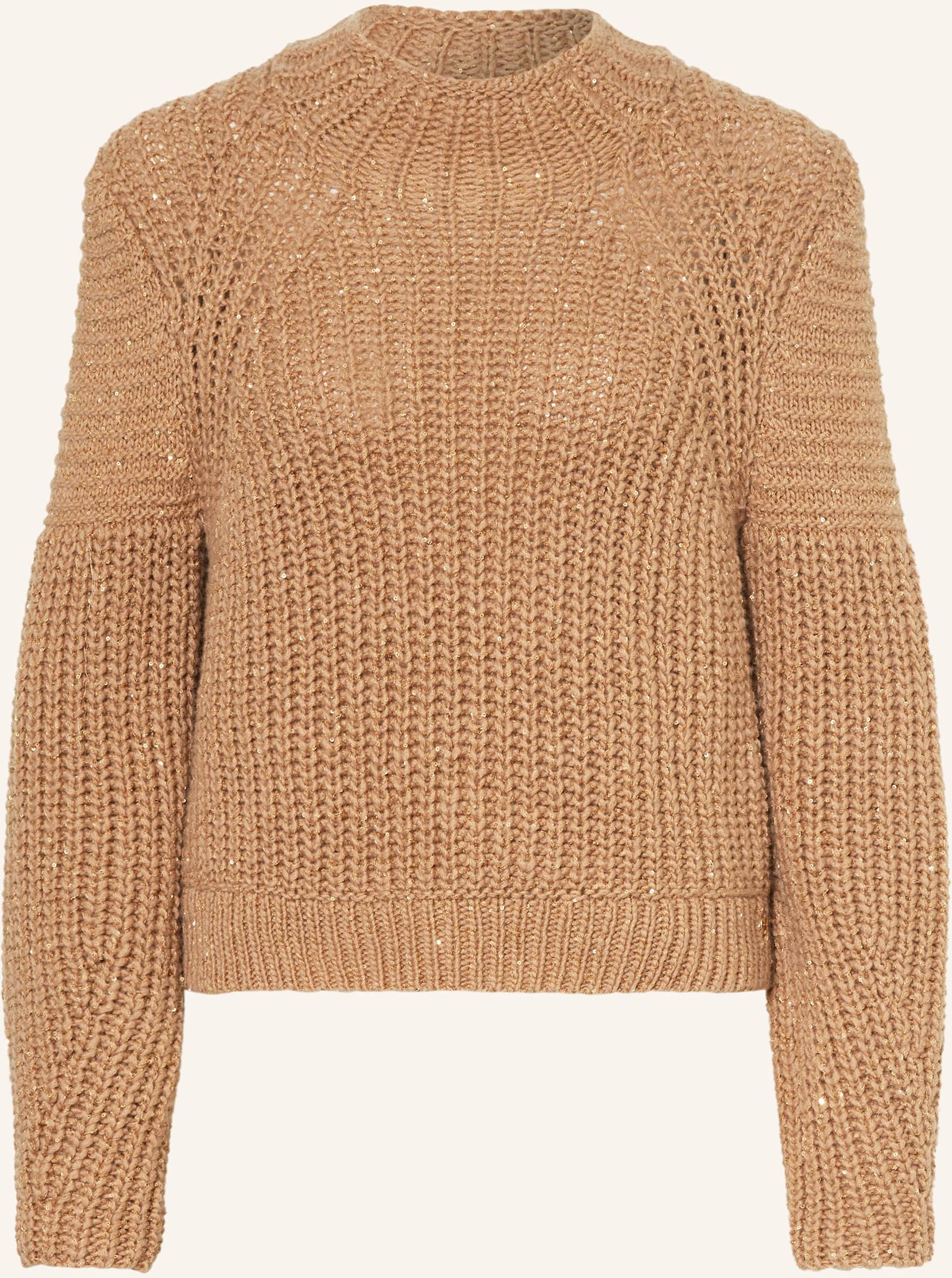 Marc Cain Pullover Mit Pailletten braun