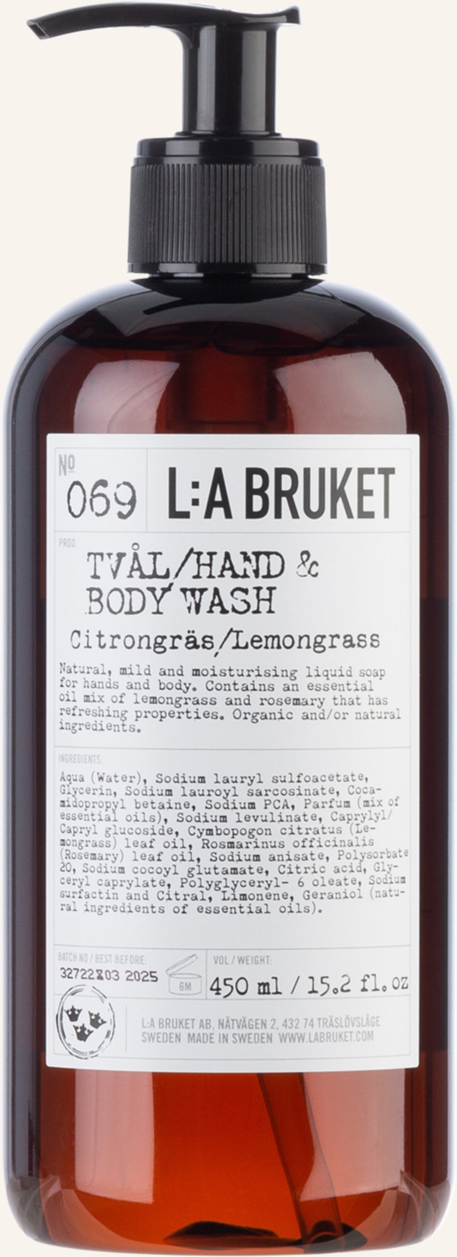 L:A Bruket Seife Volumen: 450 ml