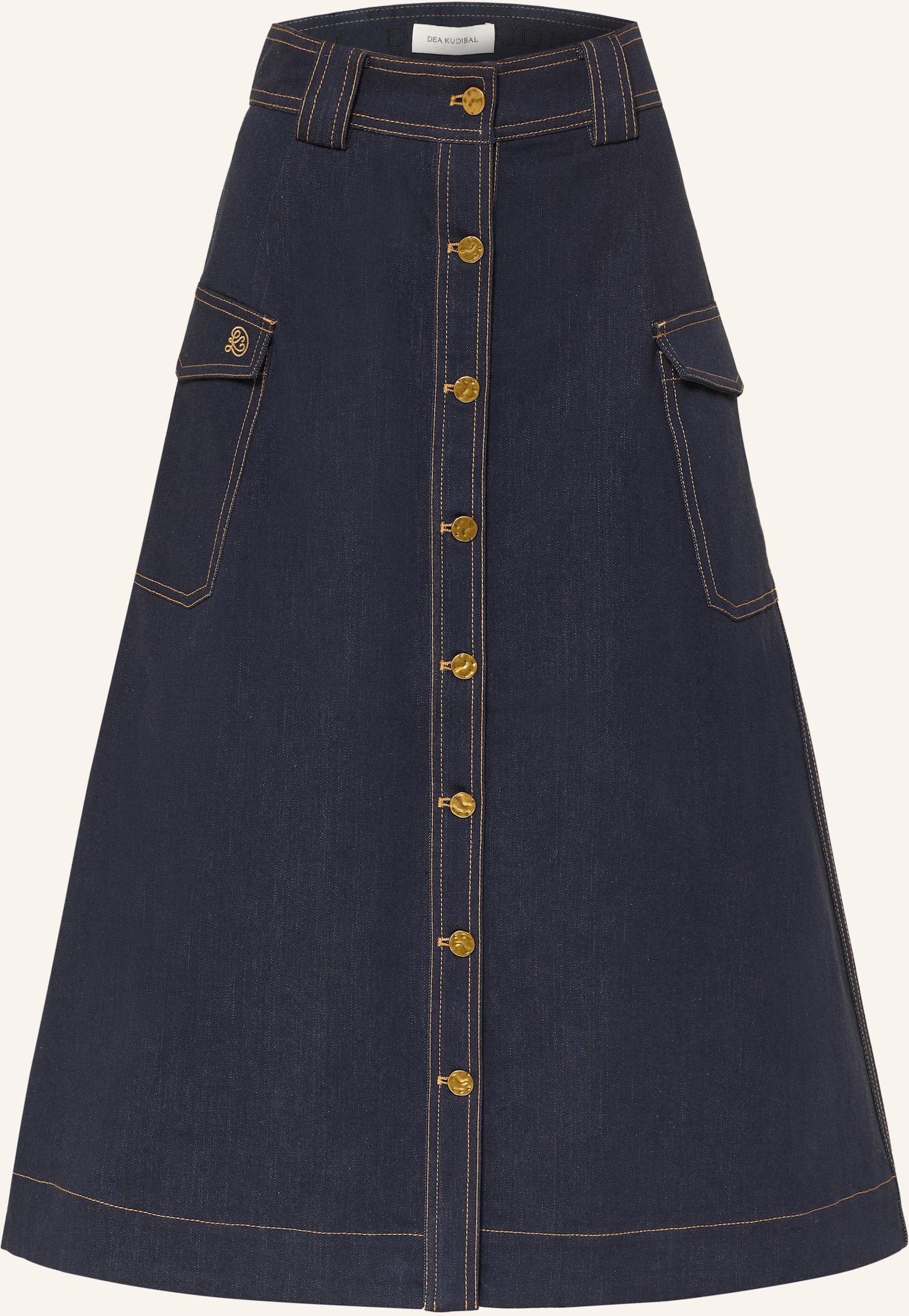 Dea Kudibal Jeans-Cargorock blau