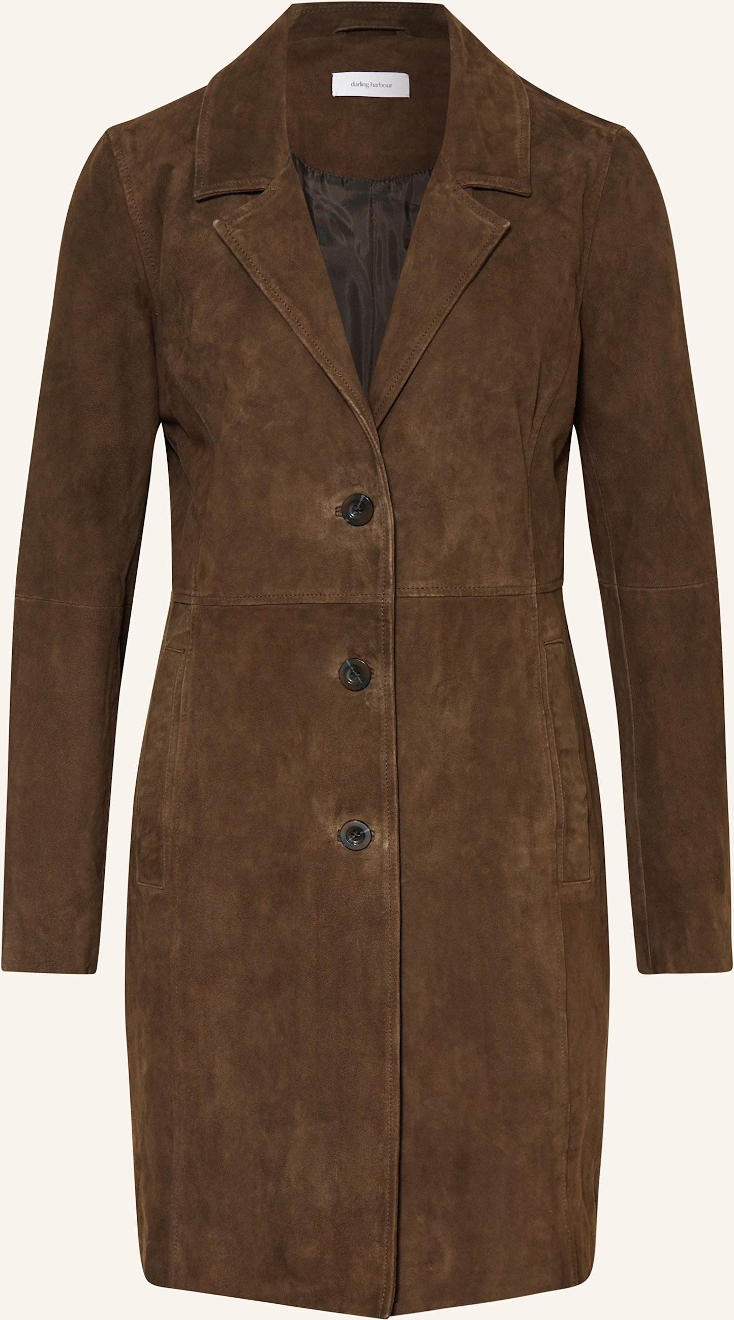 Darling Harbour Ledermantel braun