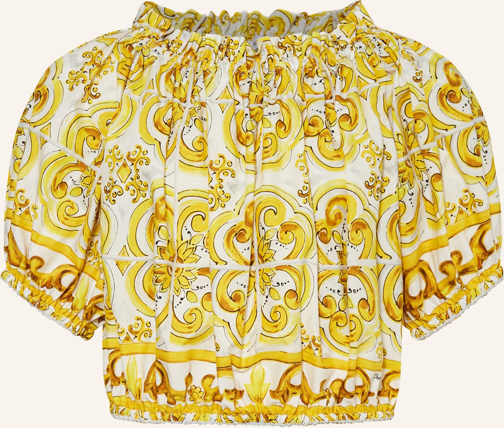 Dolce & Gabbana Off-Shoulder-Bluse gold