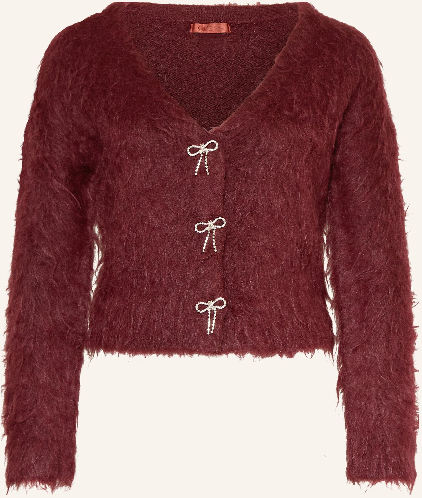 Thumbnail - Guess Strickjacke Tomiko Mit Schmucksteinen rot