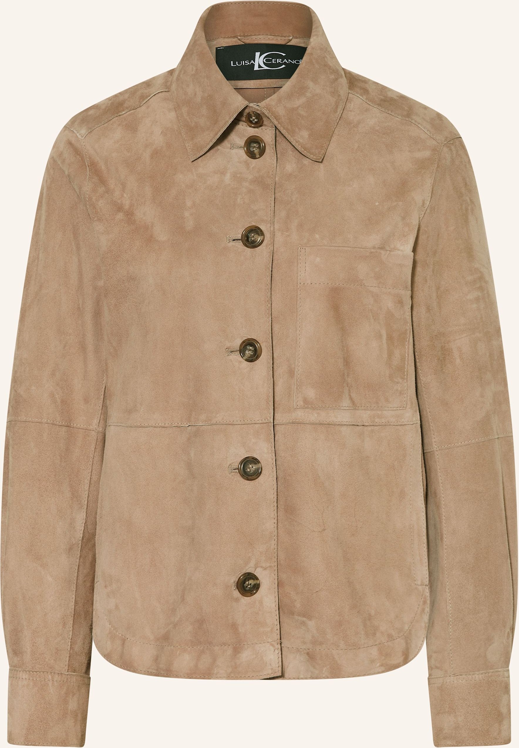 Thumbnail - Luisa Cerano Leder-Overjacket beige