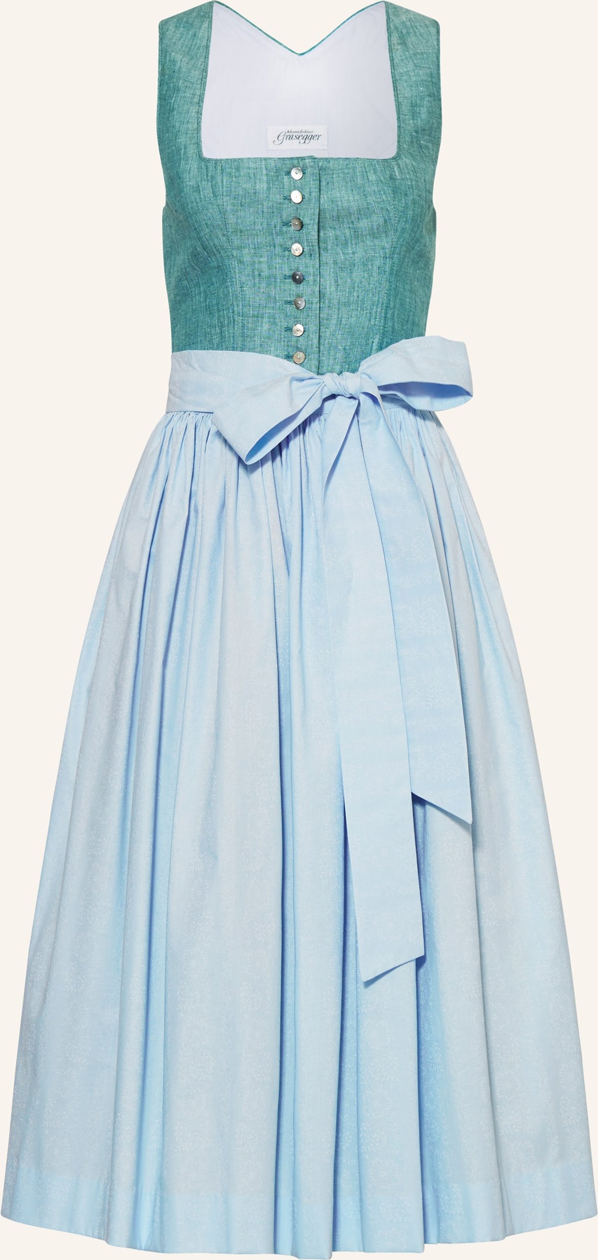 Thumbnail - Grasegger Dirndl Brianna Mit Leinen gruen
