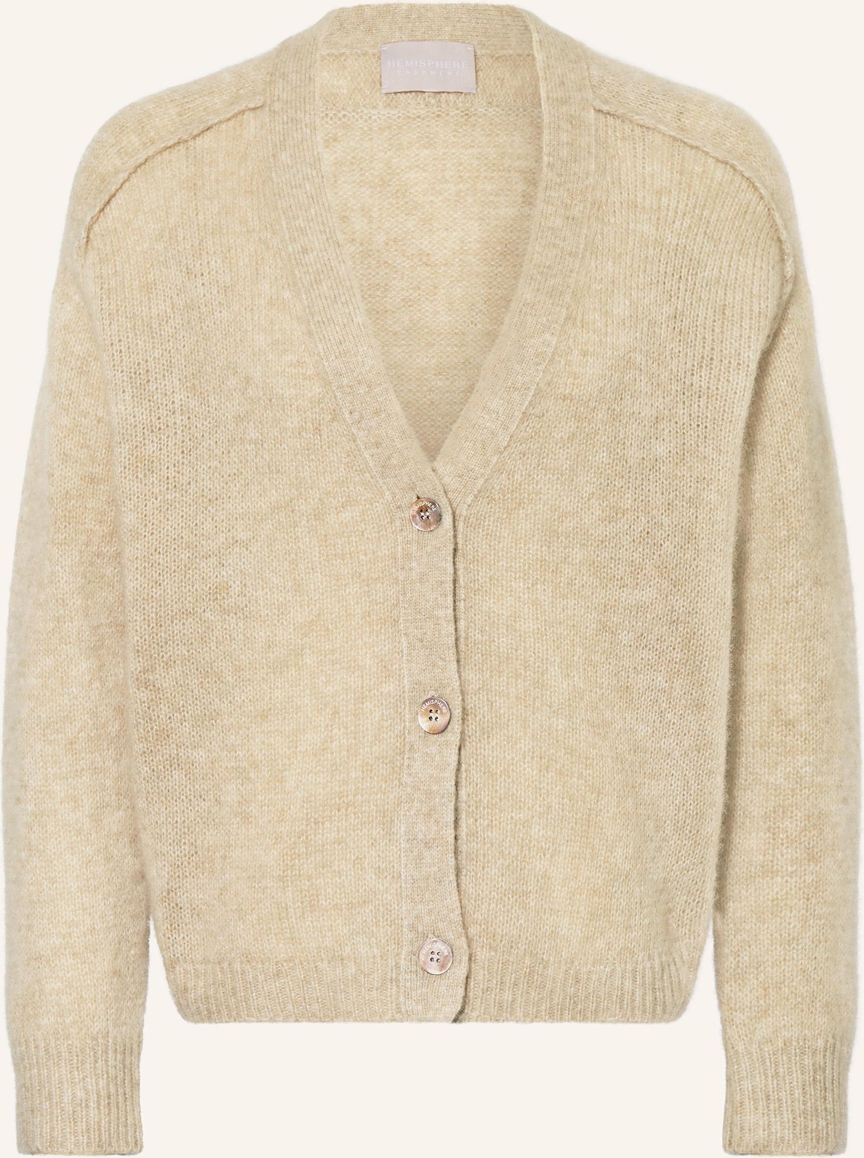Hemisphere Strickjacke Aus Cashmere beige