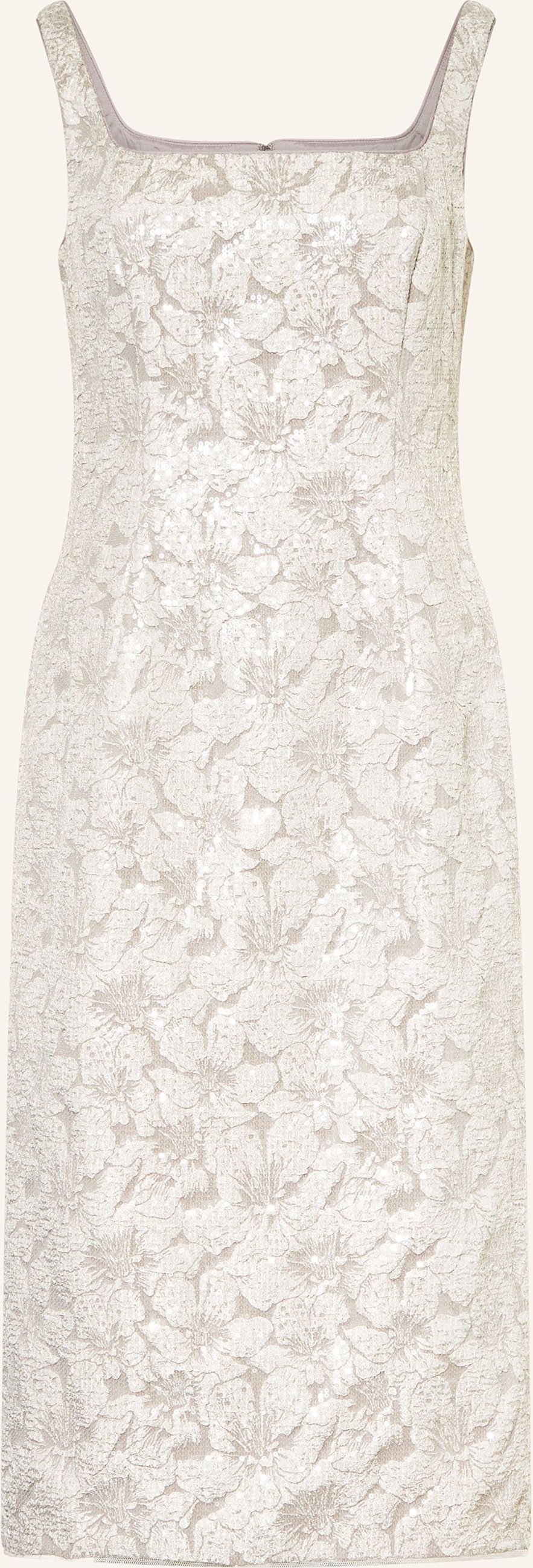 Adrianna Papell Cocktailkleid Mit Pailletten silber