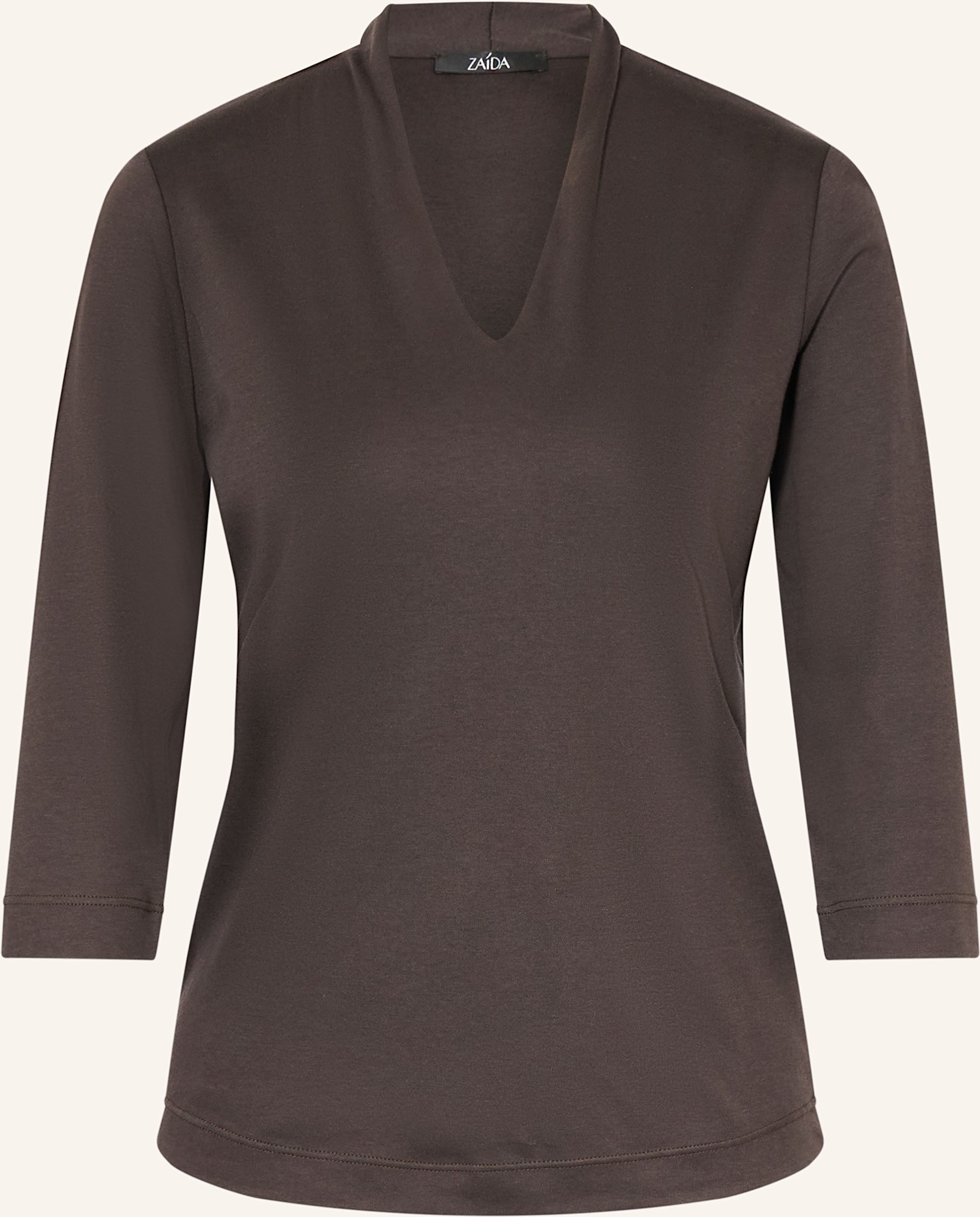 Zaída T-Shirt Mit 3/4-Arm braun