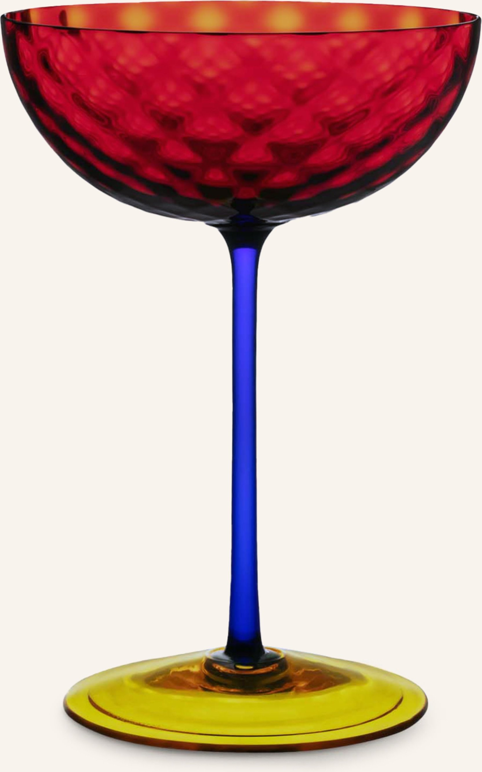 Thumbnail - Dolce & Gabbana Casa Champagnerglas Carretto rot
