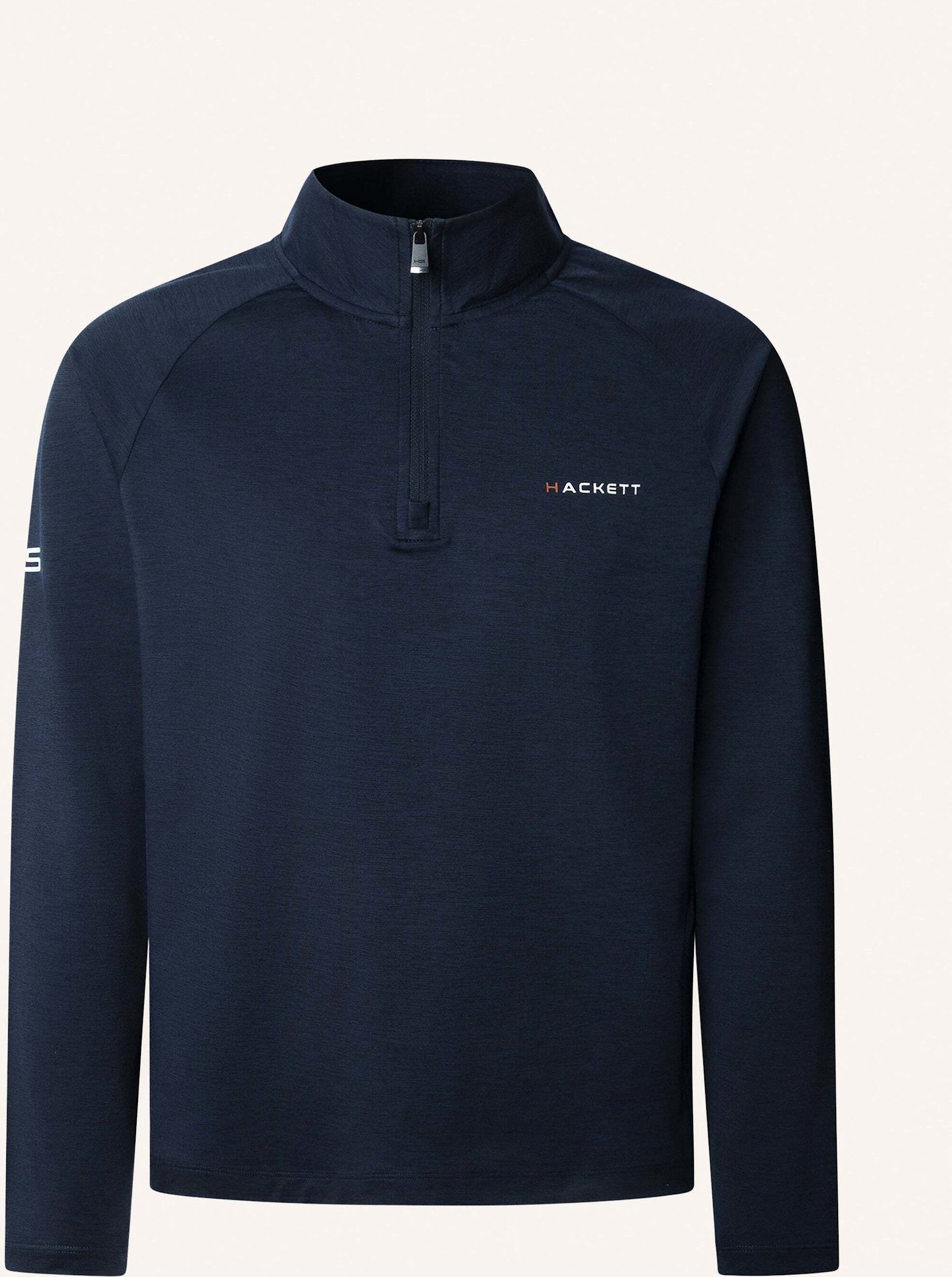 Hackett London Poloshirt Hs Strike Qtr Hz blau