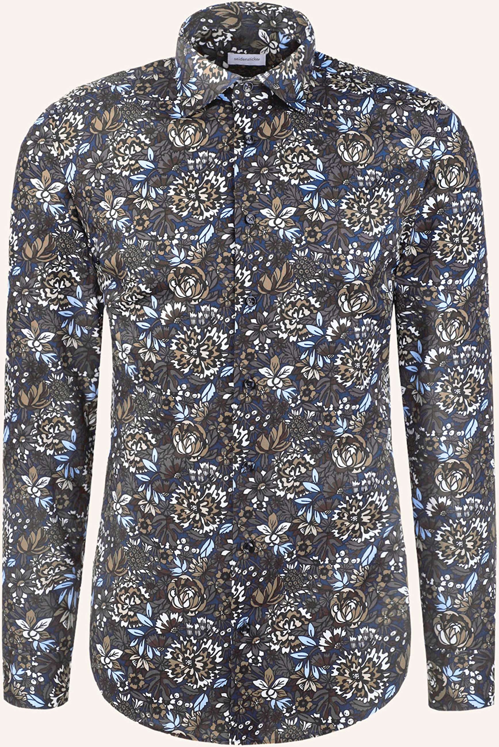 Seidensticker Hemd Slim Fit blau