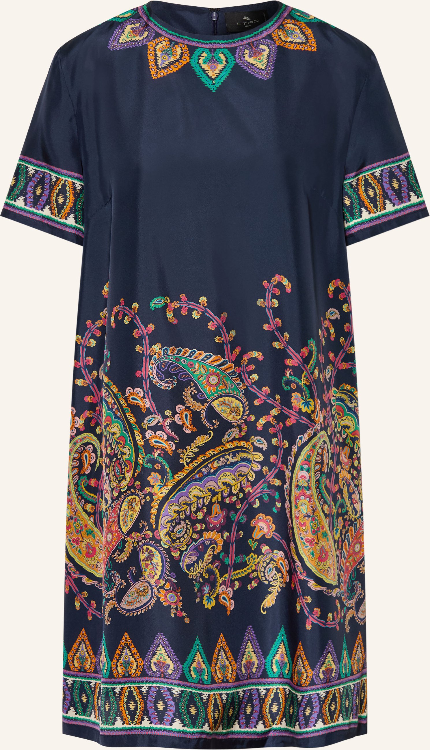 Etro Seidenkleid blau