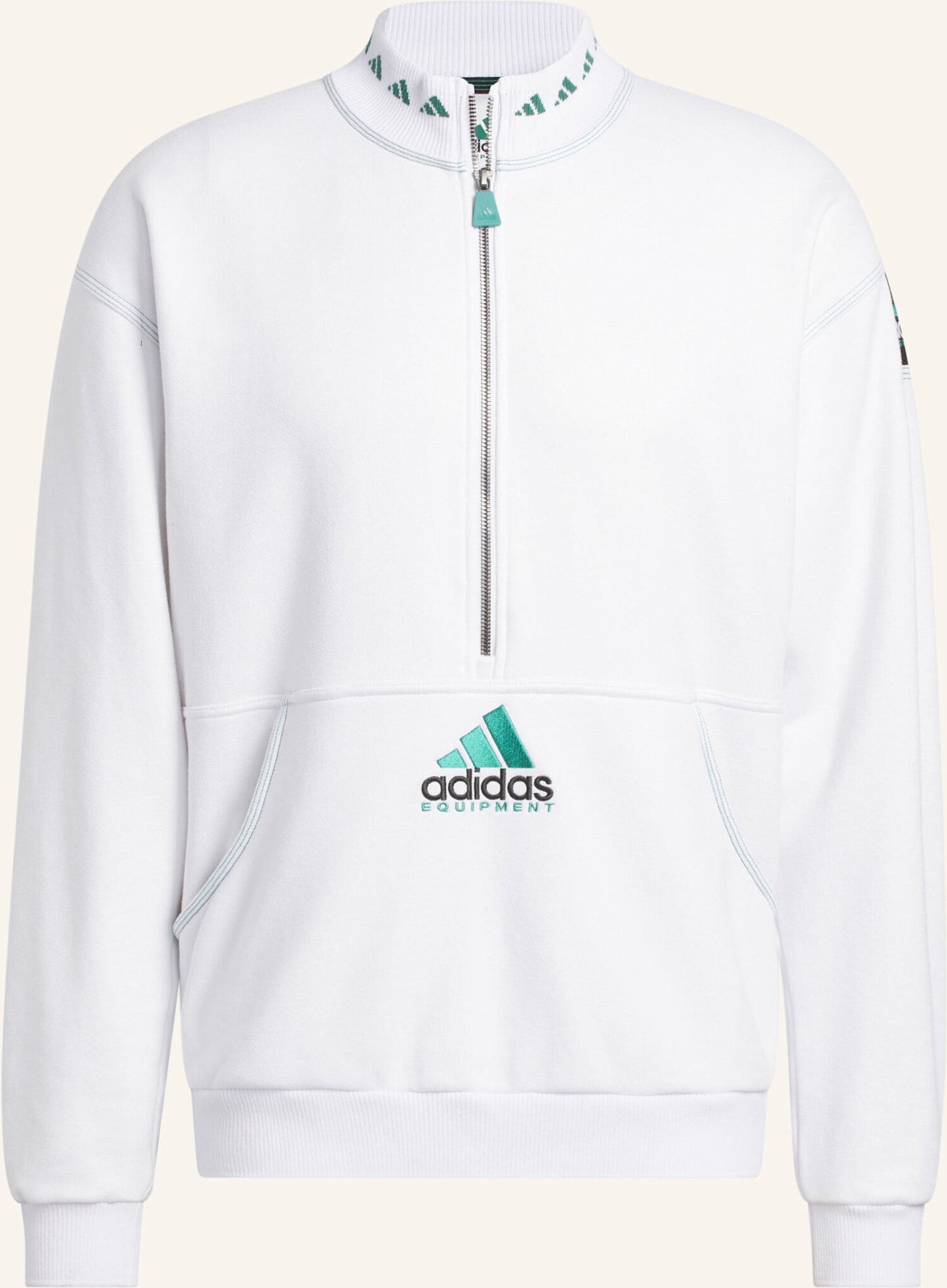 Thumbnail - Adidas Equipment Quarter-Zip Oberteil weiss
