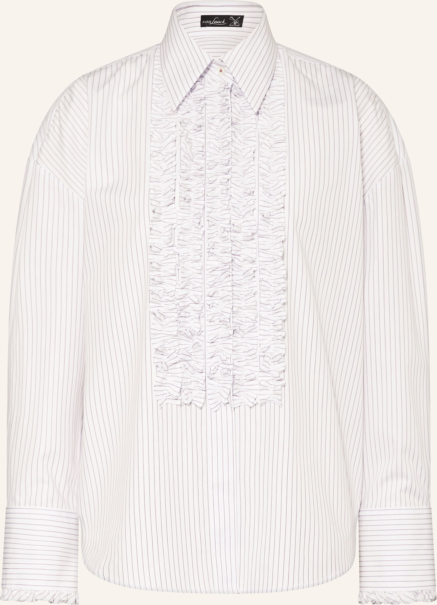 Thumbnail - Van Laack Hemdbluse Vl-Bilani-Sg Mit Rüschen weiss