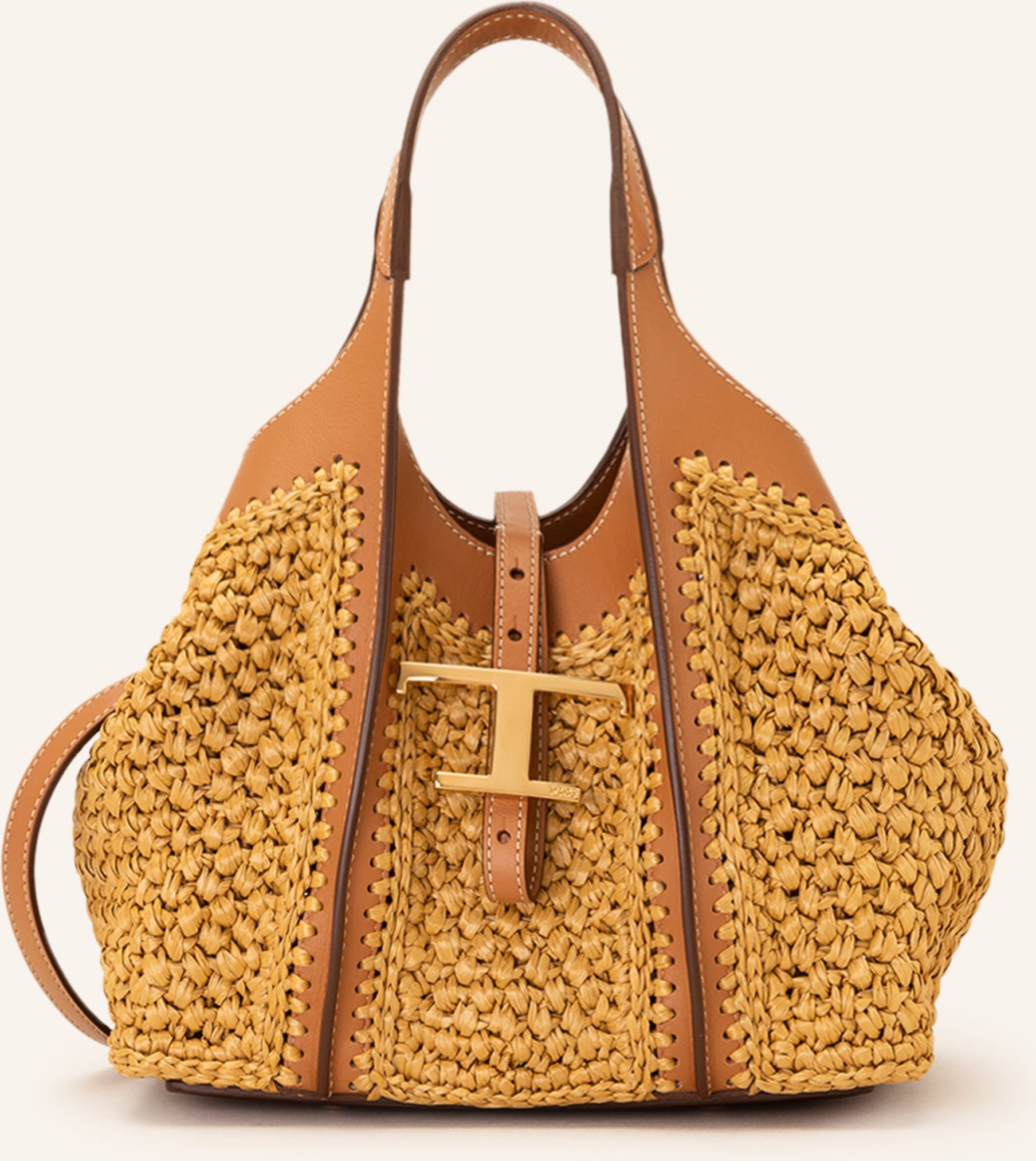 Tod's Shopper Crochet Mini beige
