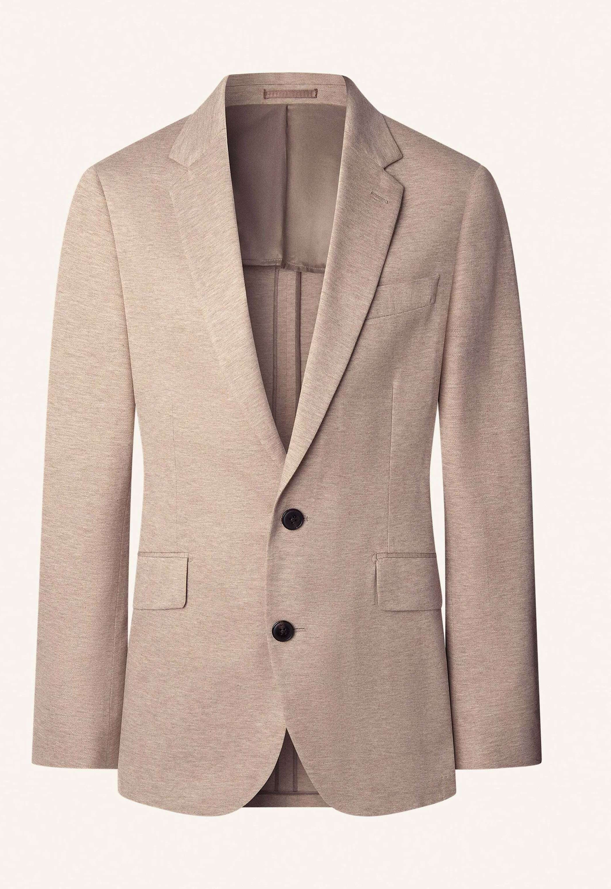 Hackett London Blazer Melange Pique braun
