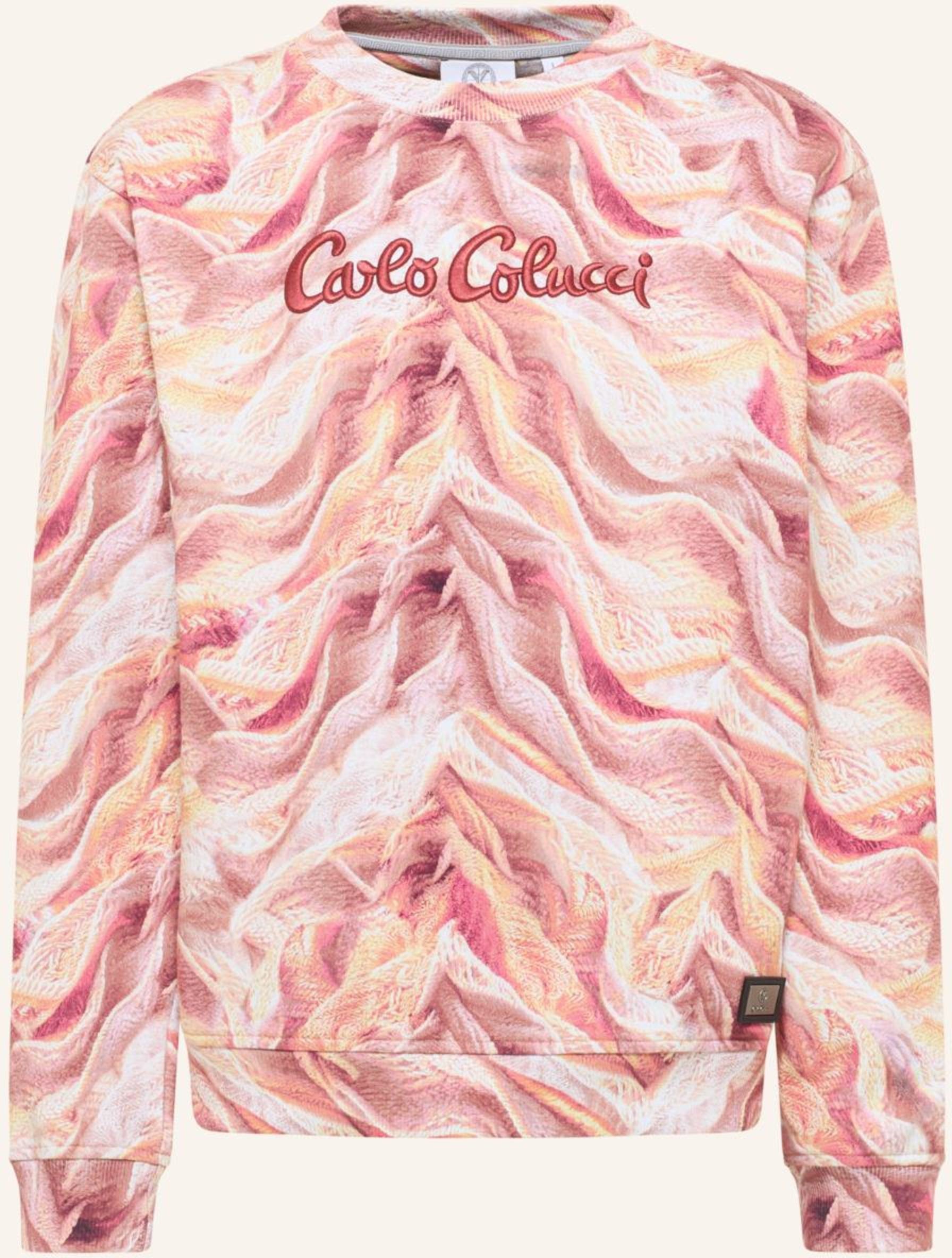 Carlo Colucci Sweatshirt - Artificial Knit Dotti orange