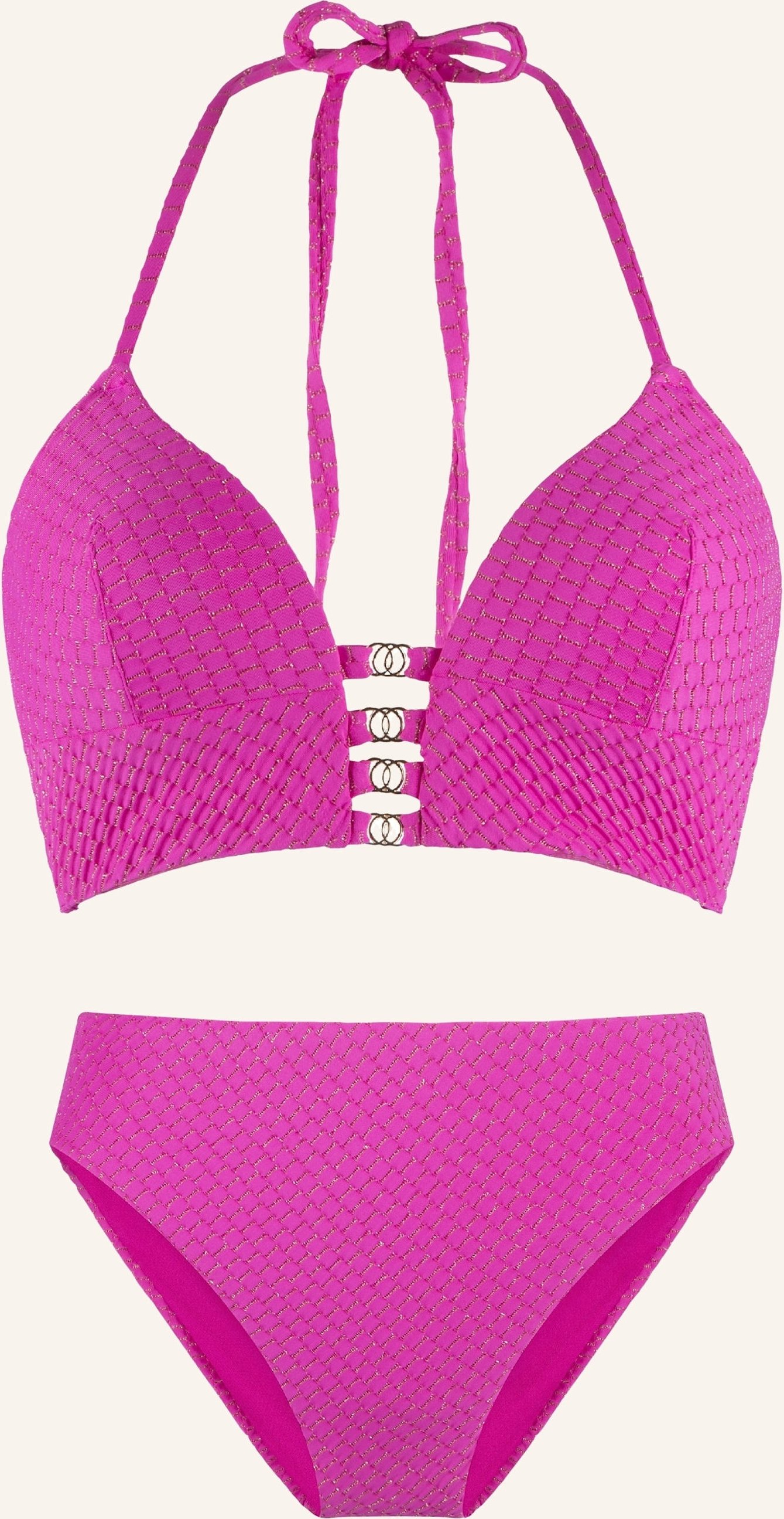 Thumbnail - Lingadore Triangle Padded Bikiniset pink