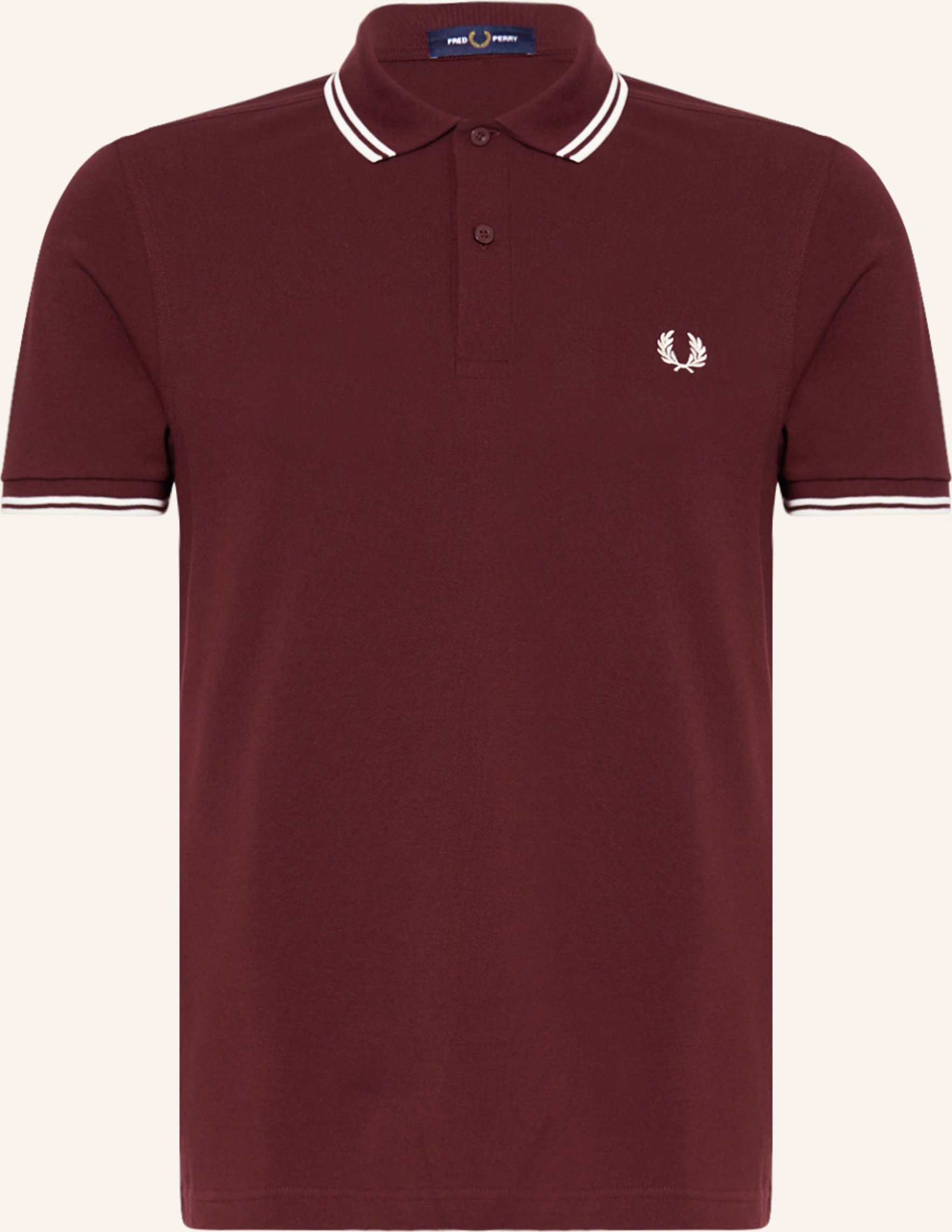 Fred Perry Piqué-Poloshirt rot