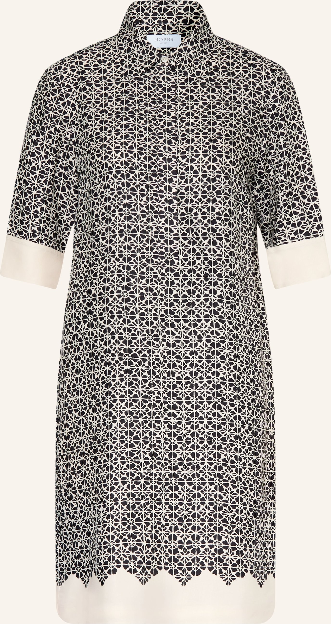 Hobbs Hemdblusenkleid Marciella Aus Satin schwarz