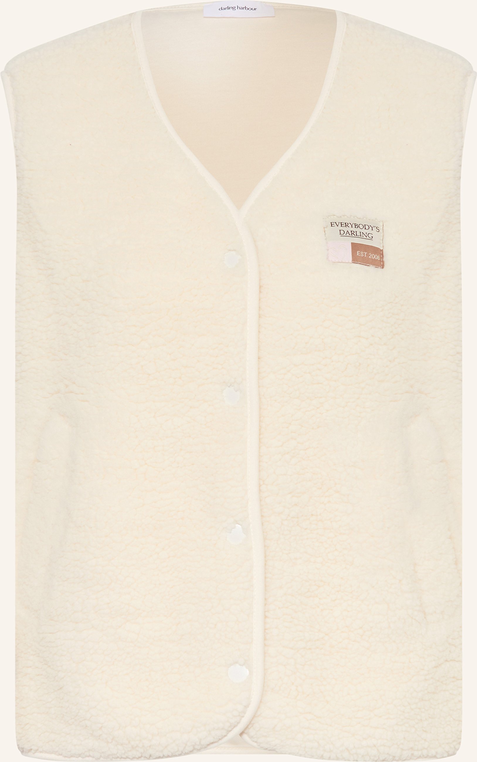 Thumbnail - Darling Harbour Teddyfell-Weste weiss