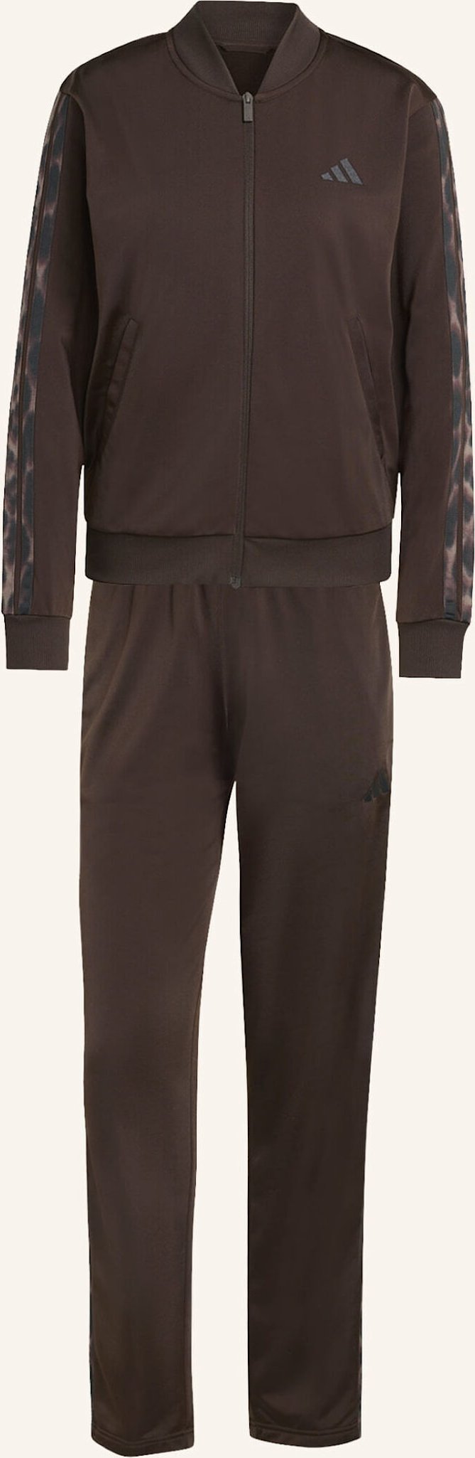 Adidas Trainingsanzug 3-Stripes Leopard Print braun
