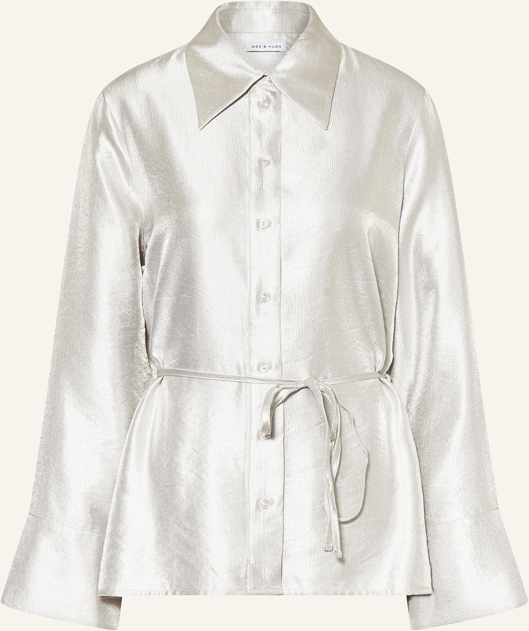 Mrs & Hugs Hemdbluse silber