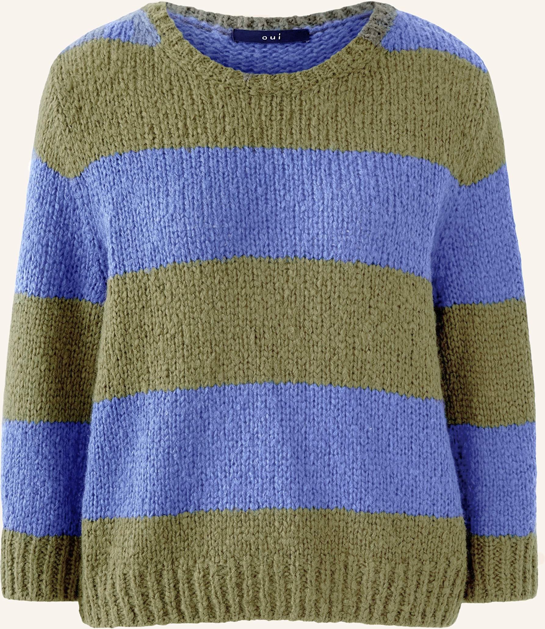 Oui Pullover Mit 3/4-Arm gruen