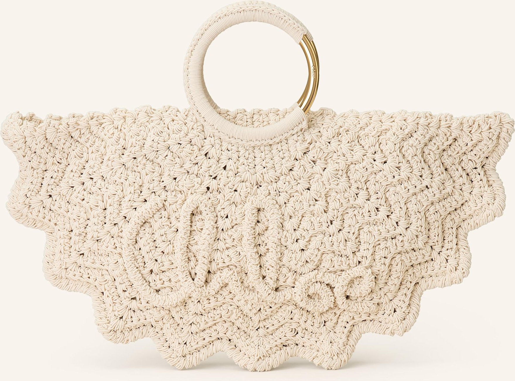 Chloé Handtasche Bracelet Paravent beige