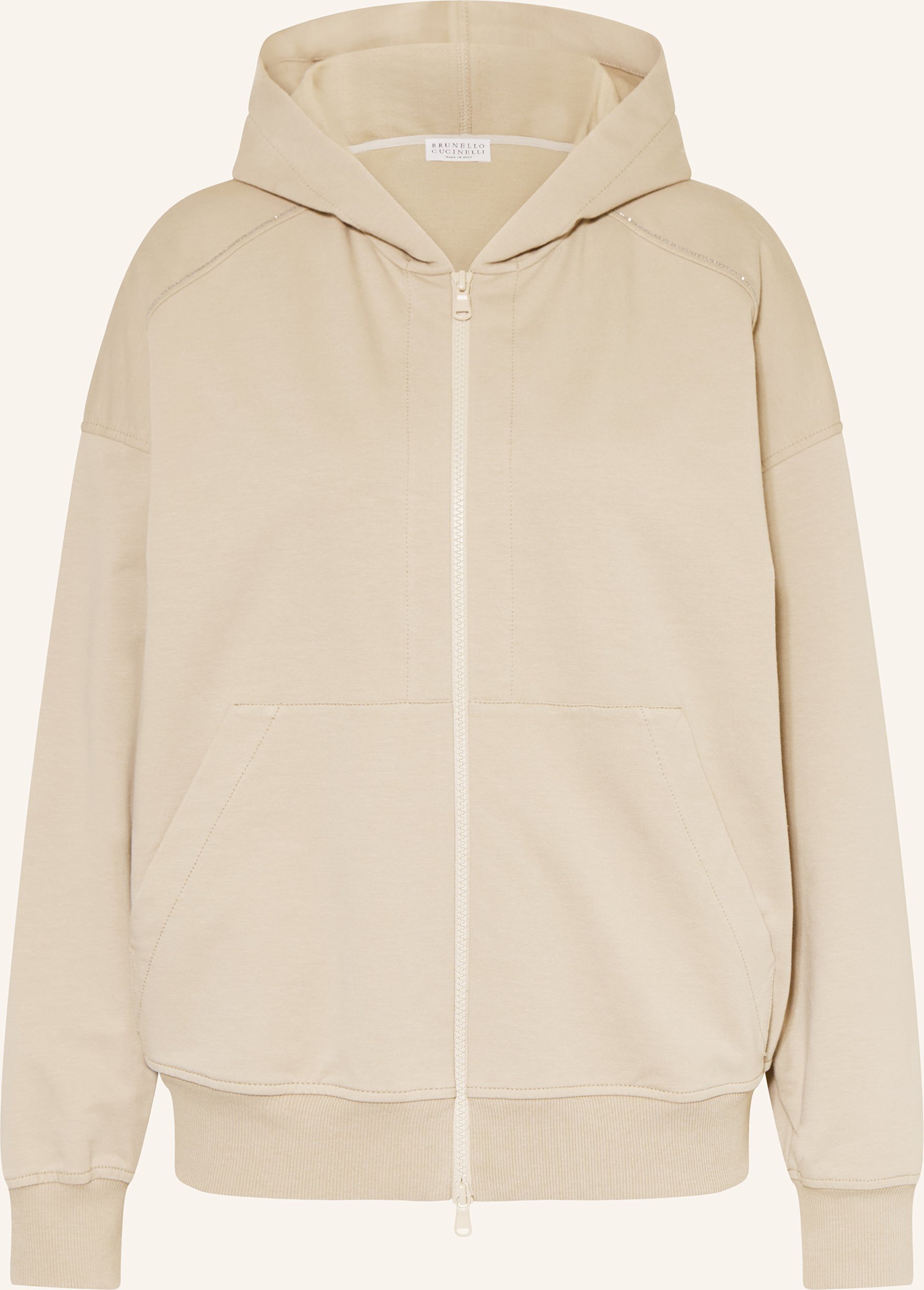 Thumbnail - Brunello Cucinelli Sweatjacke silber