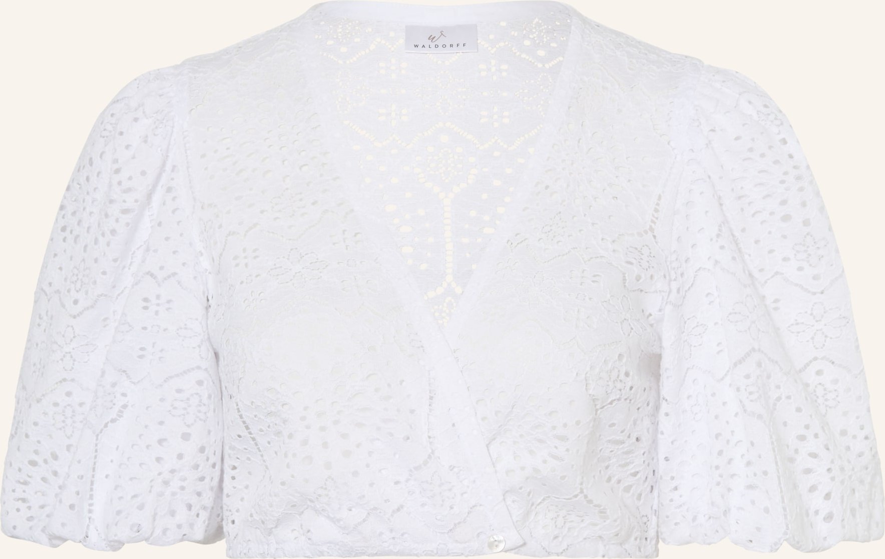 Waldorff Dirndlbluse Aus Lochspitze weiss