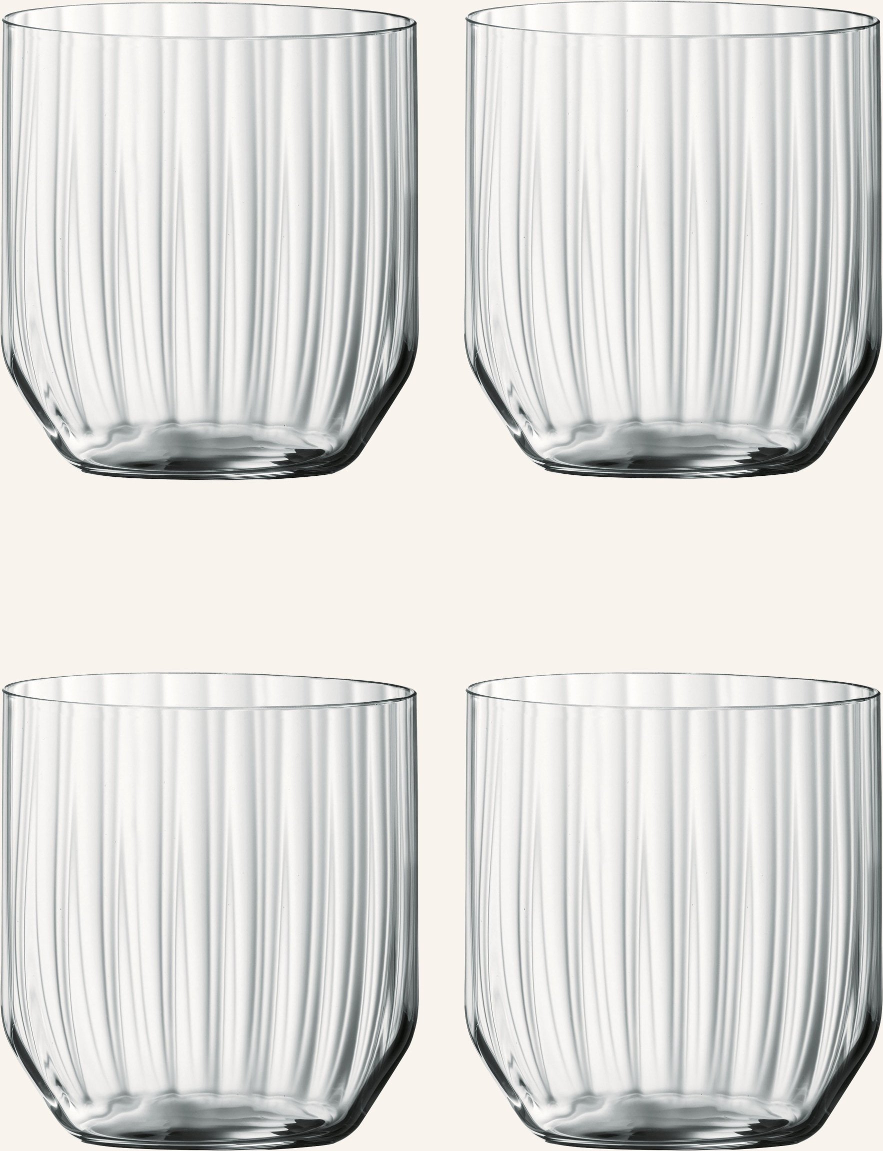 Spiegelau 4er-Set Whiskygläser Linear transparent