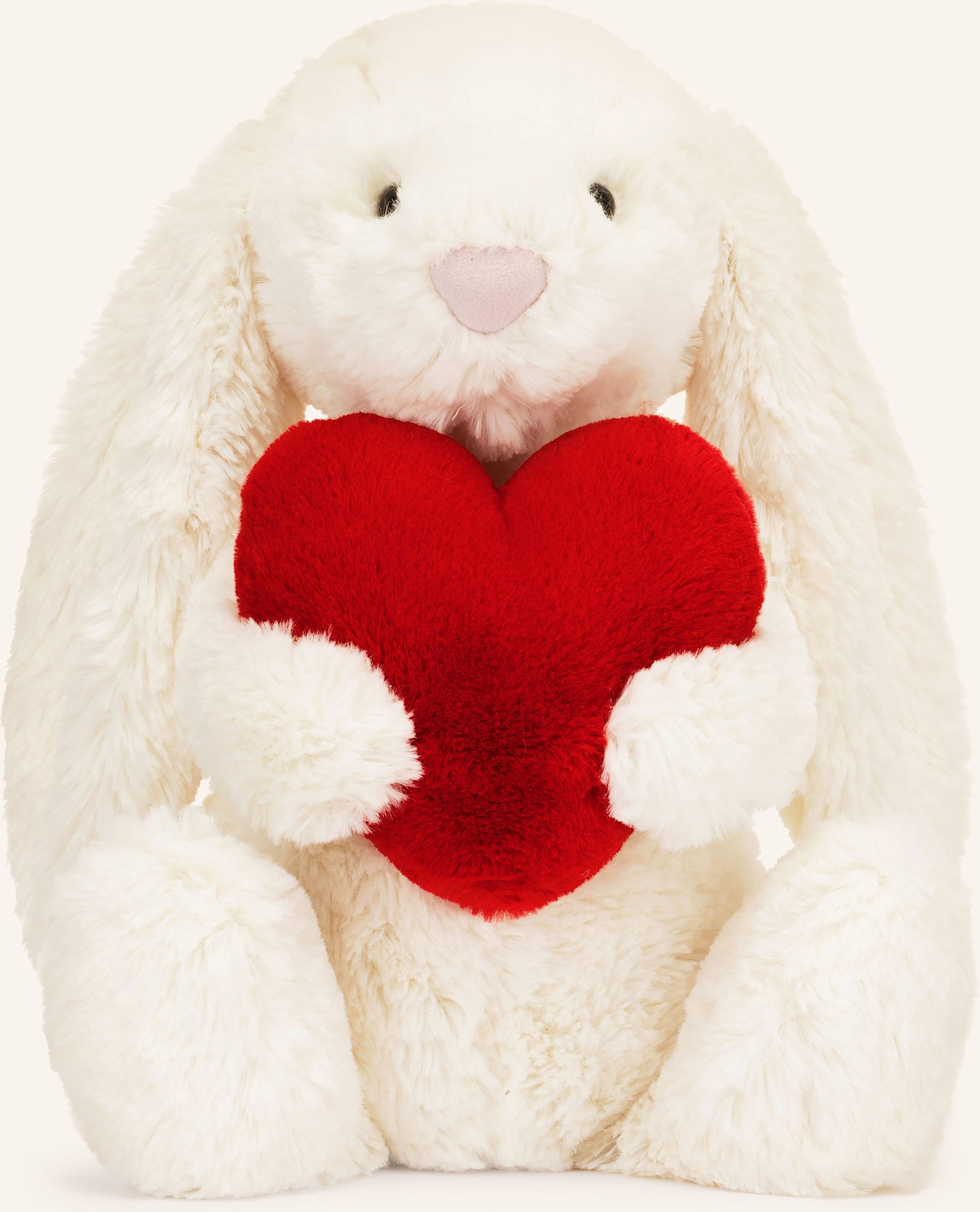 Jellycat Hase-Kuscheltier Bashful Bunny With Heart weiss