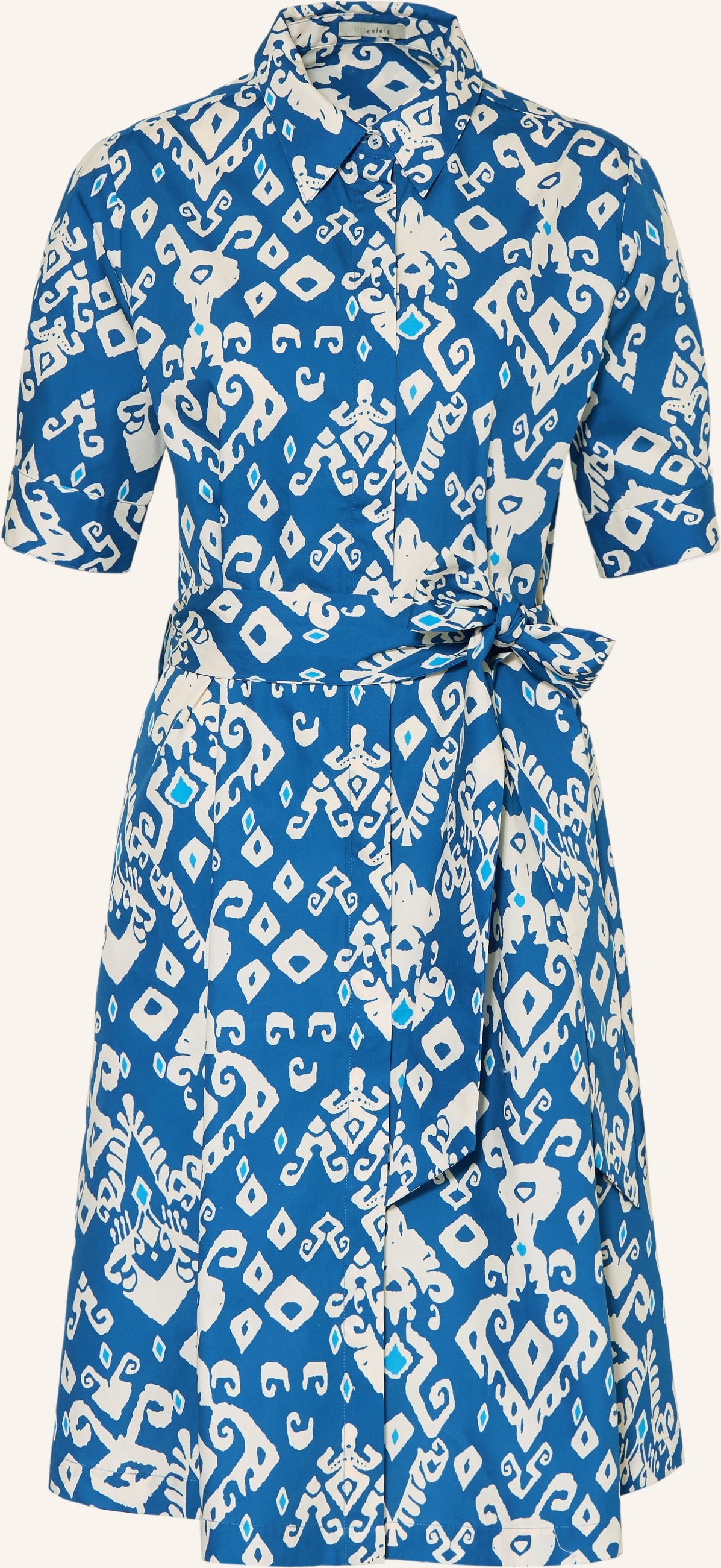 Lilienfels Hemdblusenkleid blau