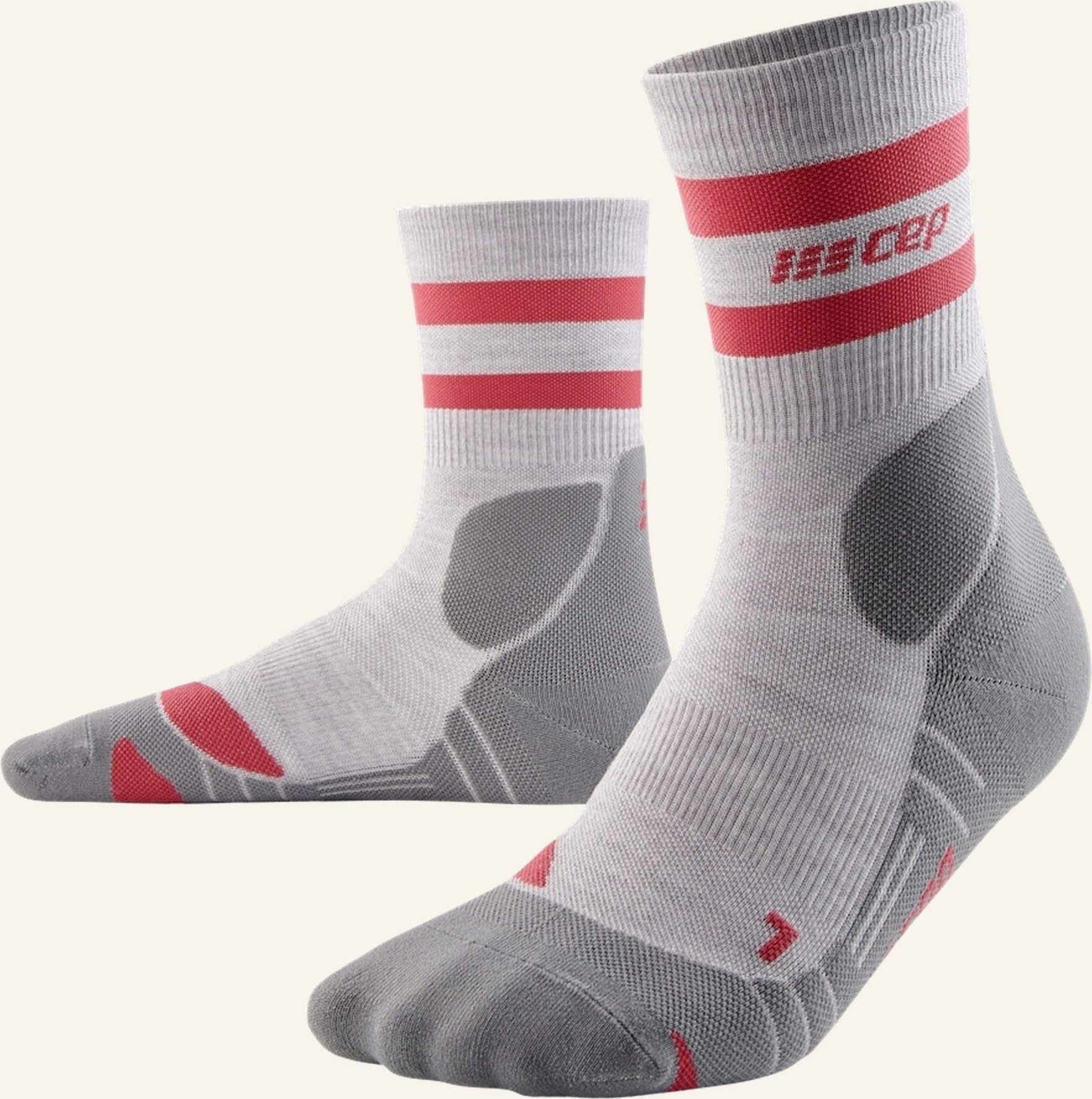 Cep Trekking-Socken Compression Merino Mid Cut grau