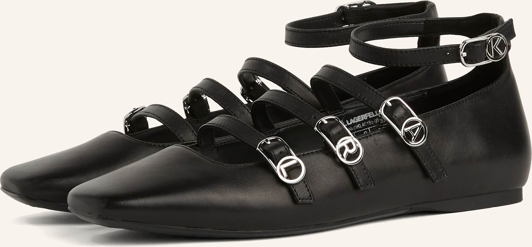 Karl Lagerfeld Flache Schuhe schwarz