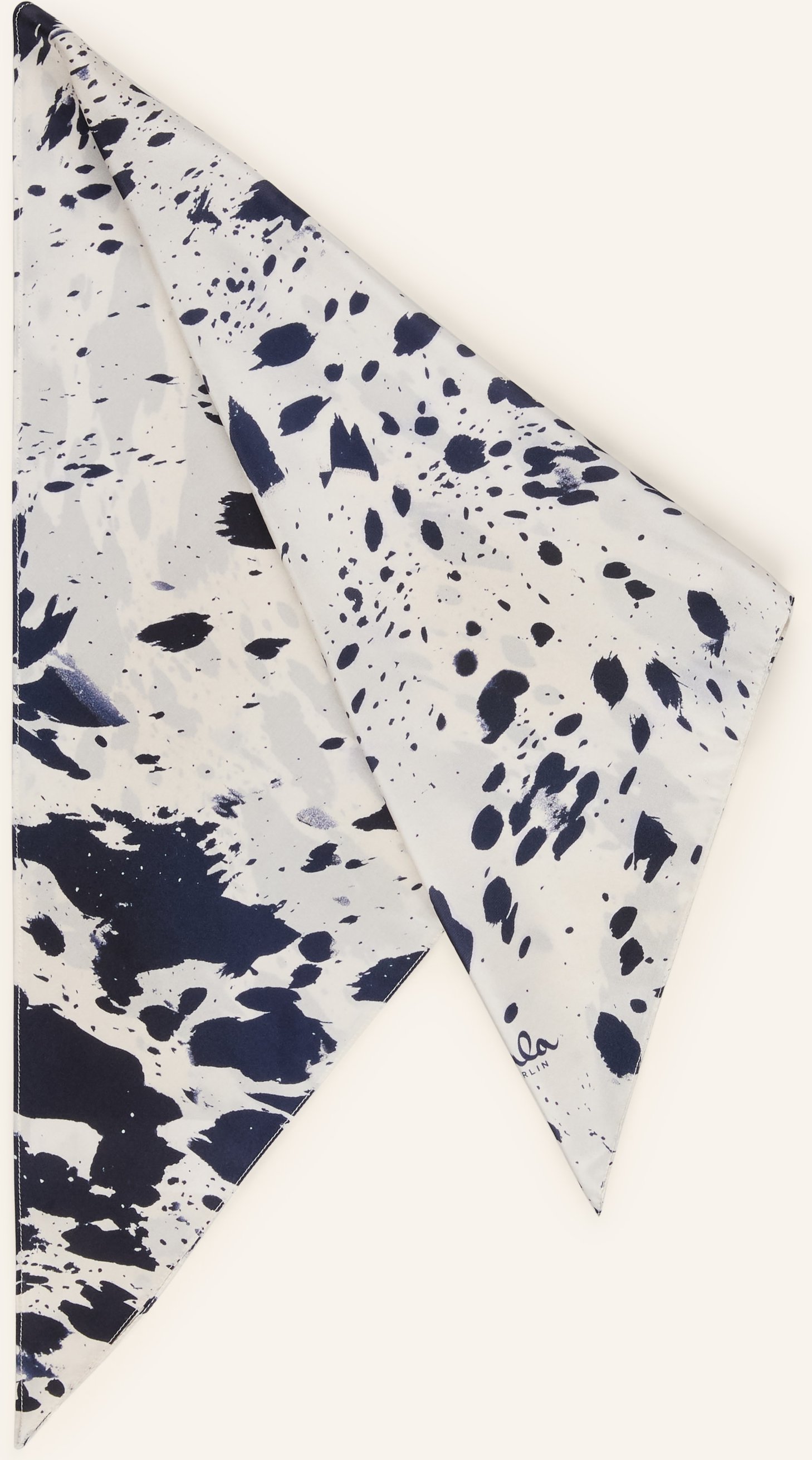 Lala Berlin Dreieckstuch Tarek Aus Seide blau