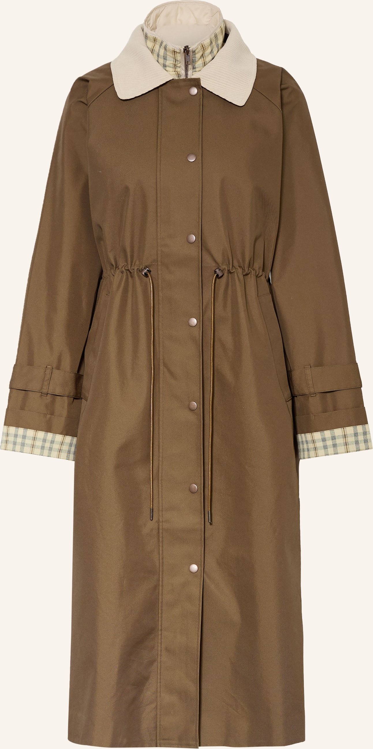 Y.A.S. Parka Mit Herausnehmbarer Blende braun