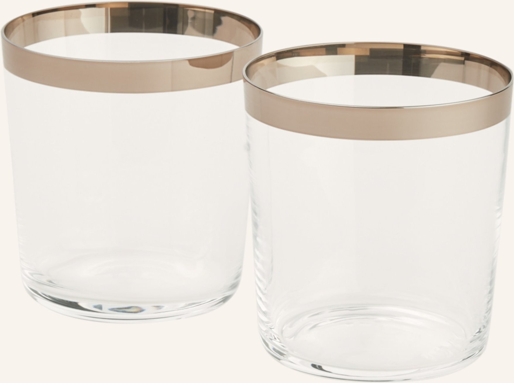 Dolce & Gabbana Casa 2er-Set Trinkgläser silber