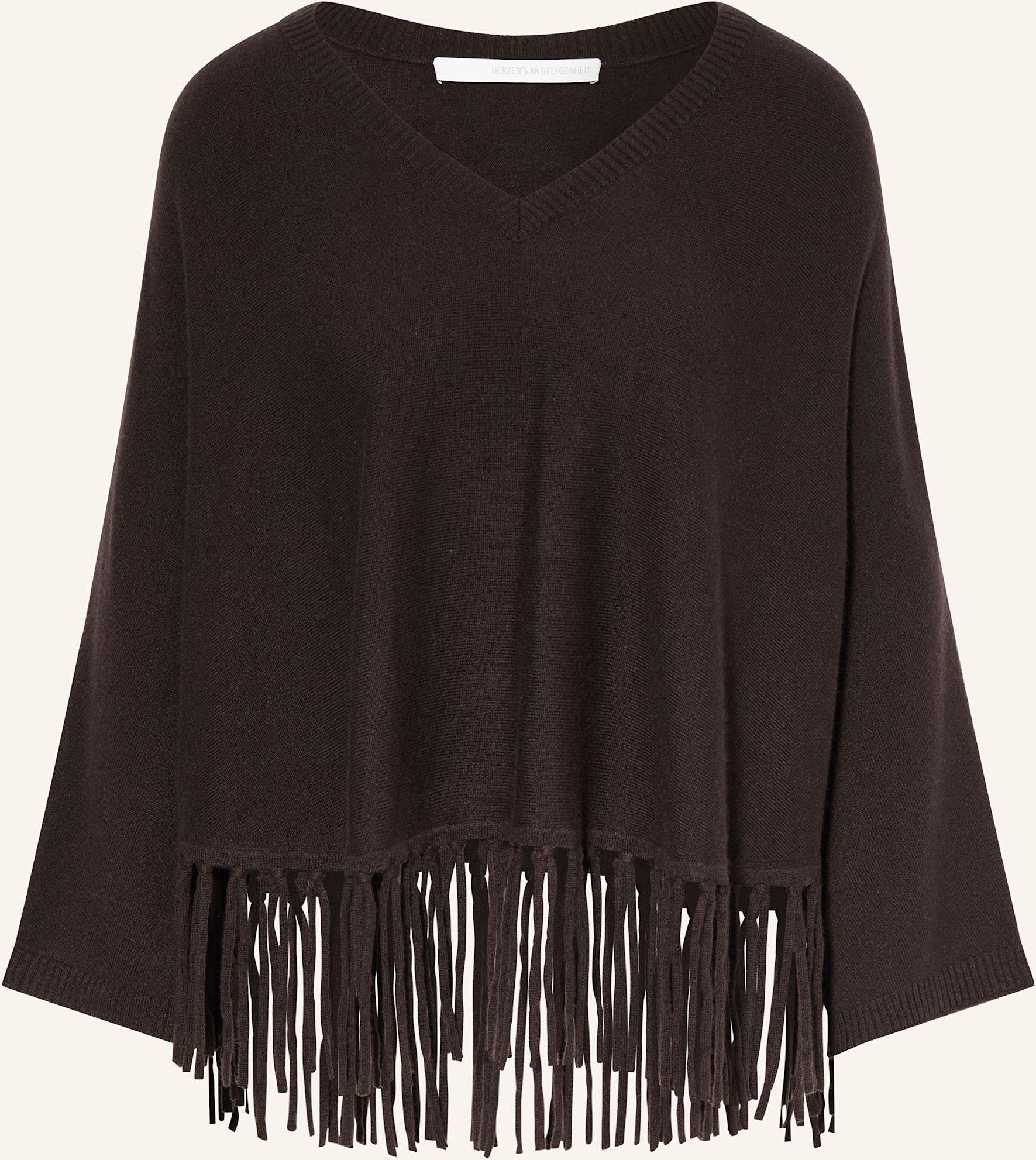 Herzen's Angelegenheit Poncho braun