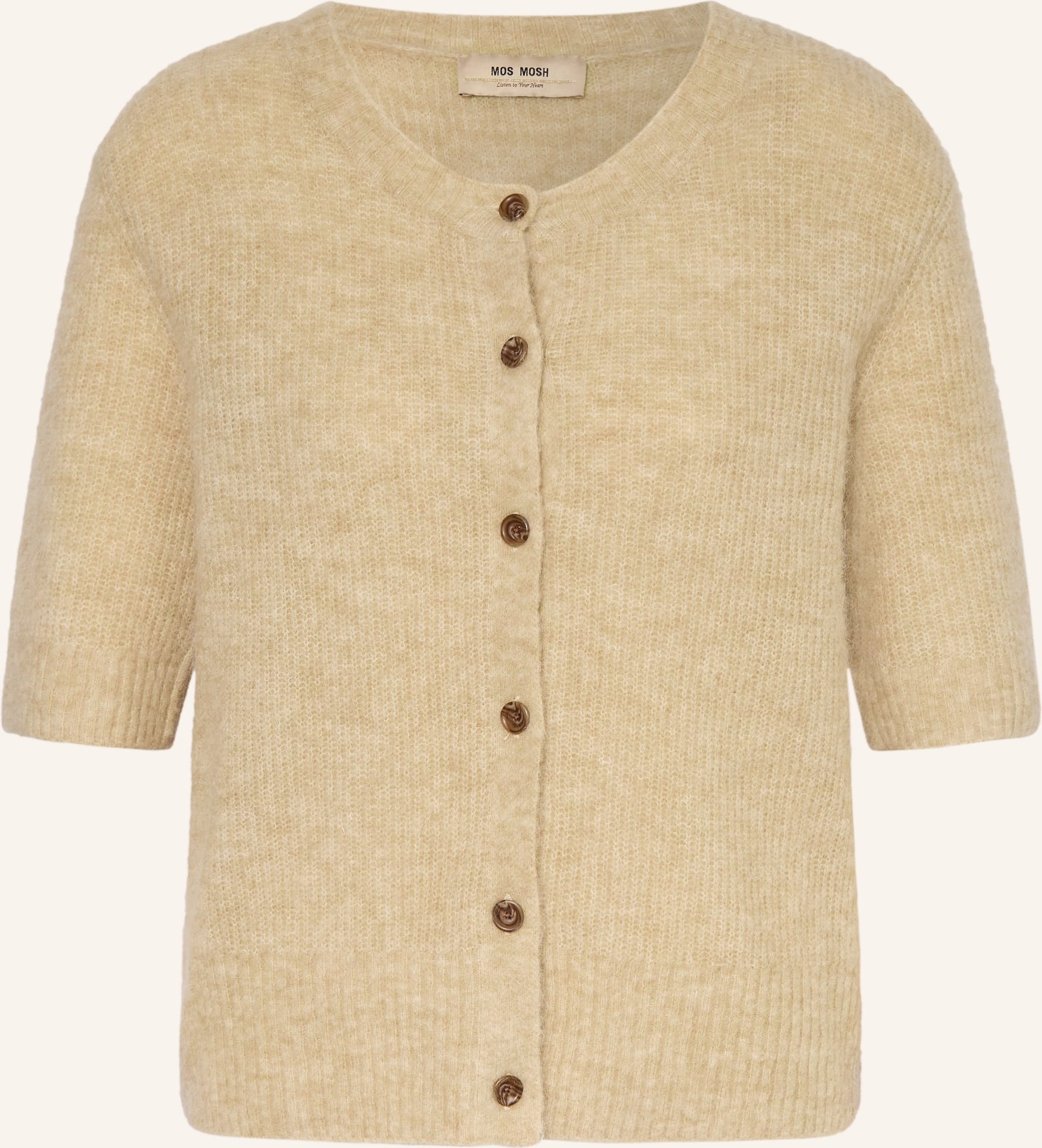 Thumbnail - Mos Mosh Strickjacke Mmthora Mit Alpaka gruen