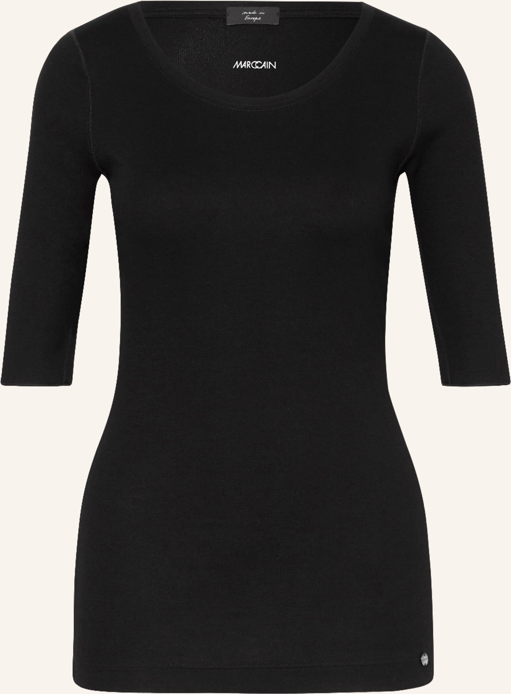 Thumbnail - Marc Cain Feinripp-Shirt schwarz