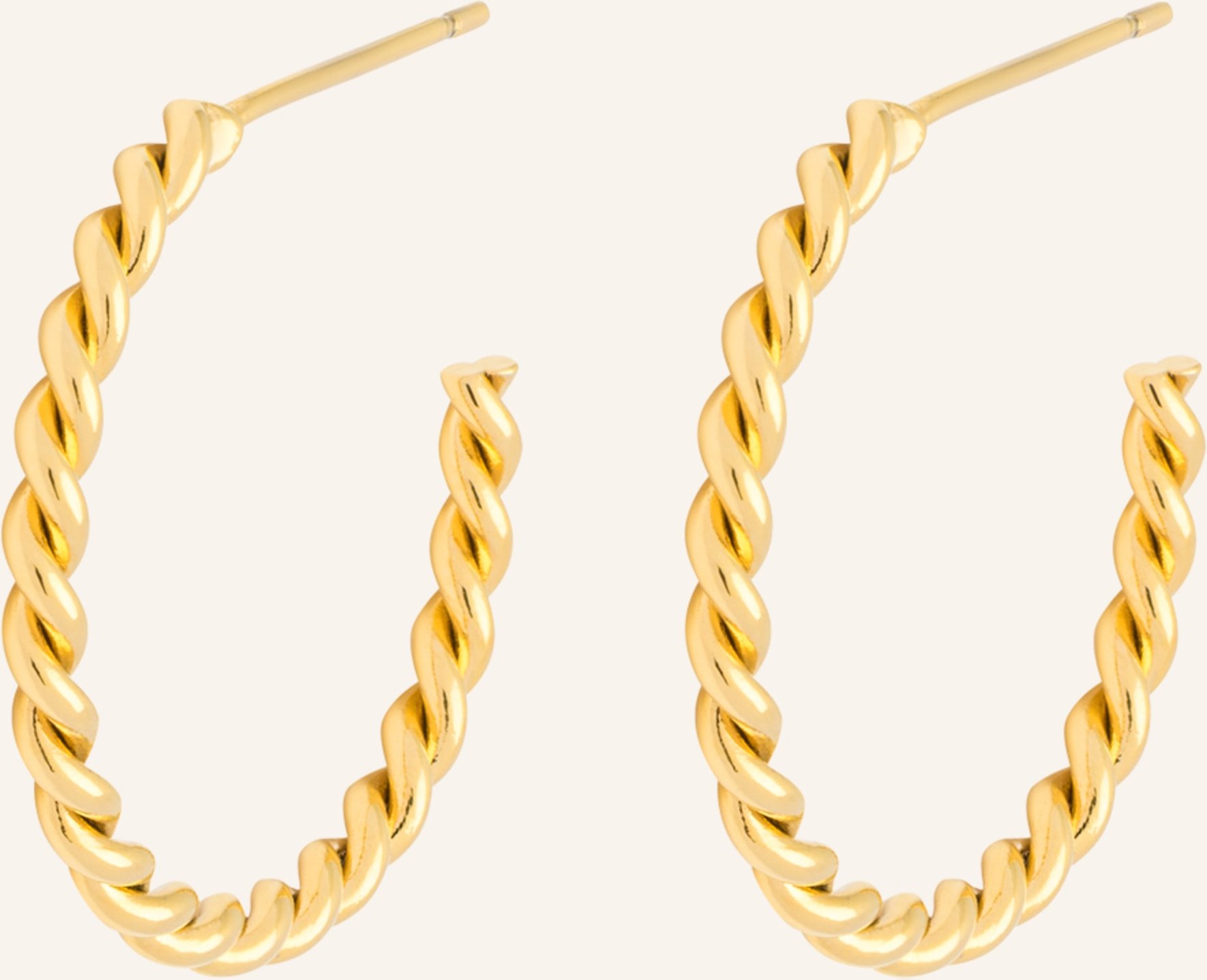Lulu Copenhagen Creolen Twisted Hoops gold