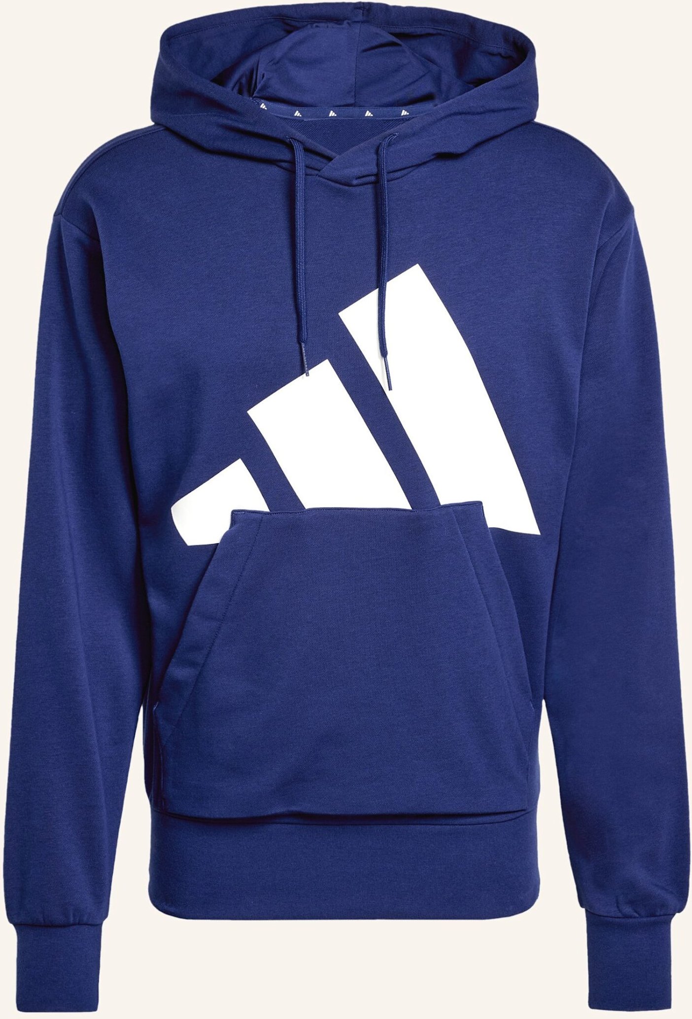 Thumbnail - Adidas Essentials Big Logo French Terry Hoodie blau