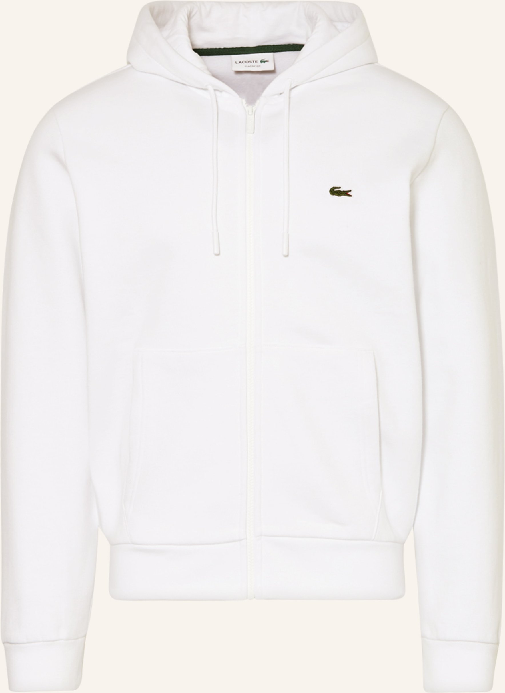 Lacoste Sweatjacke weiss
