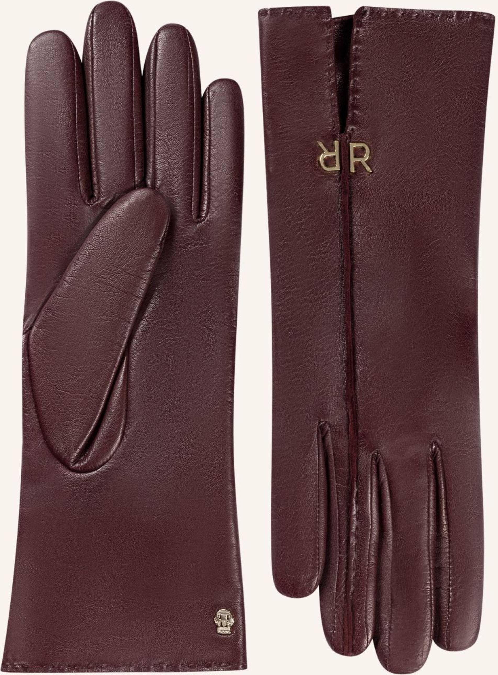 Thumbnail - Roeckl Lederhandschuhe Fontaine Mit Cashmere-Futter rot