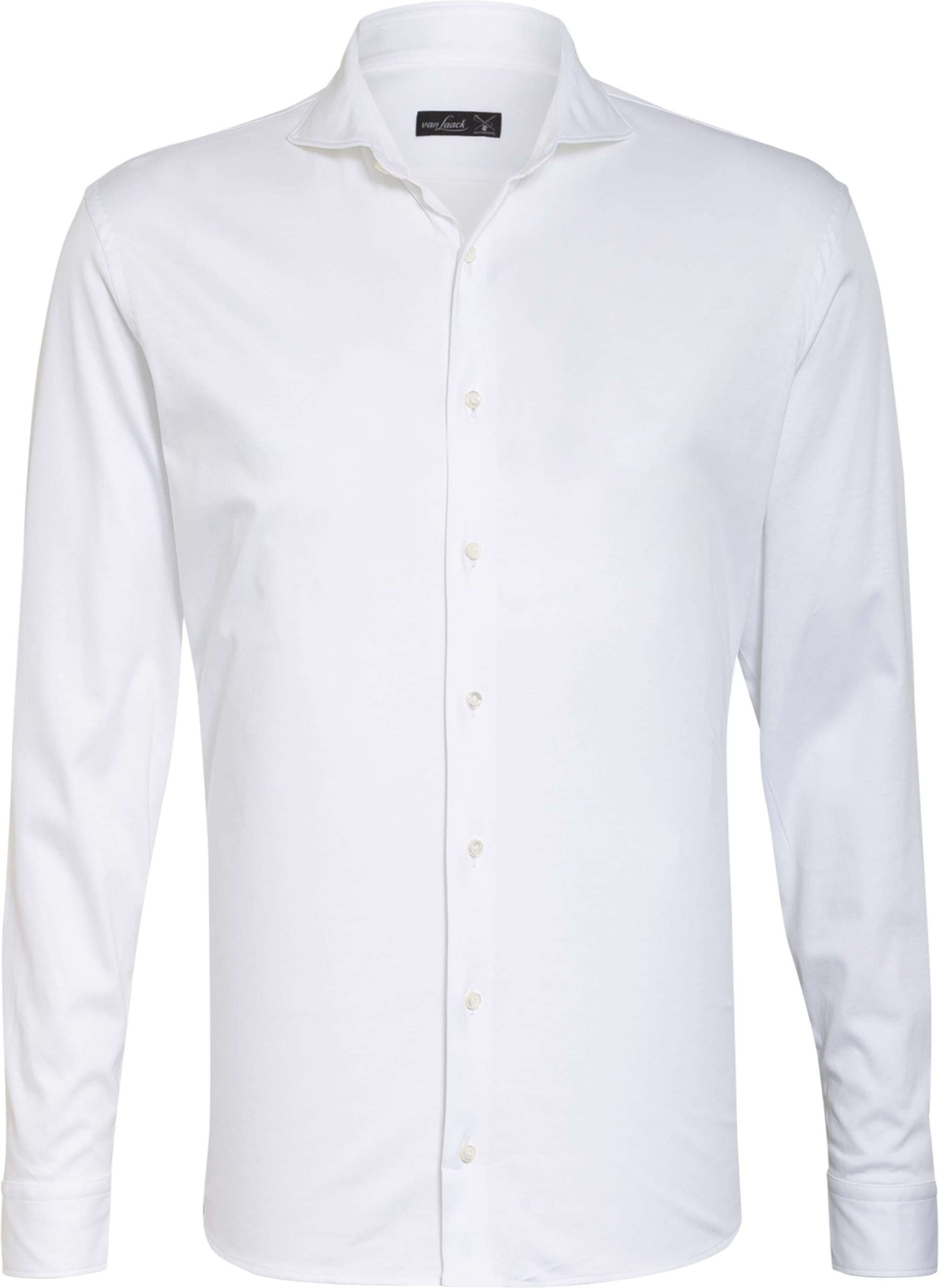 Van Laack Jerseyhemd Per Tailor Fit weiss