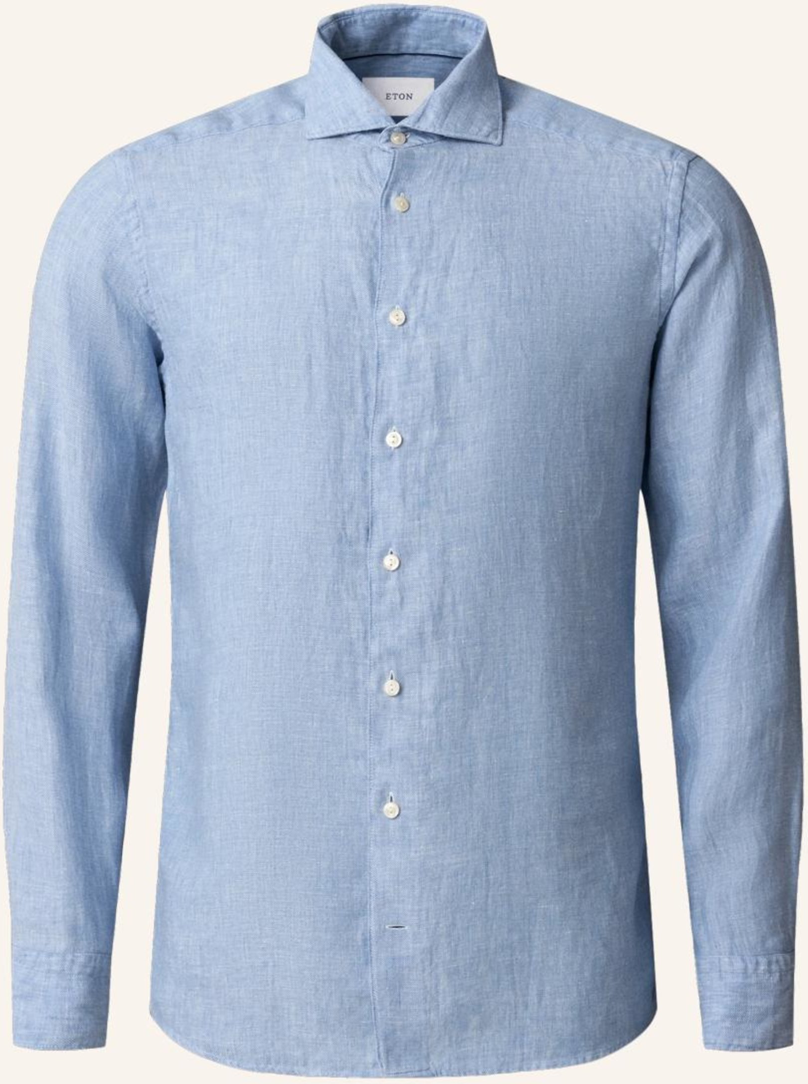 Eton Leinenhemd Contemporary Fit blau