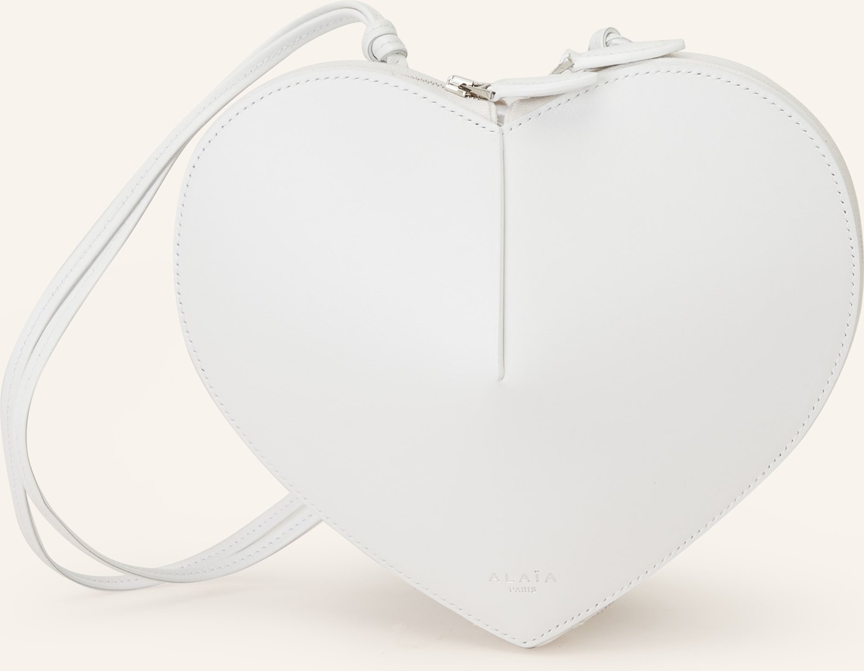 Alaïa Umhängetasche Le Coeur weiss